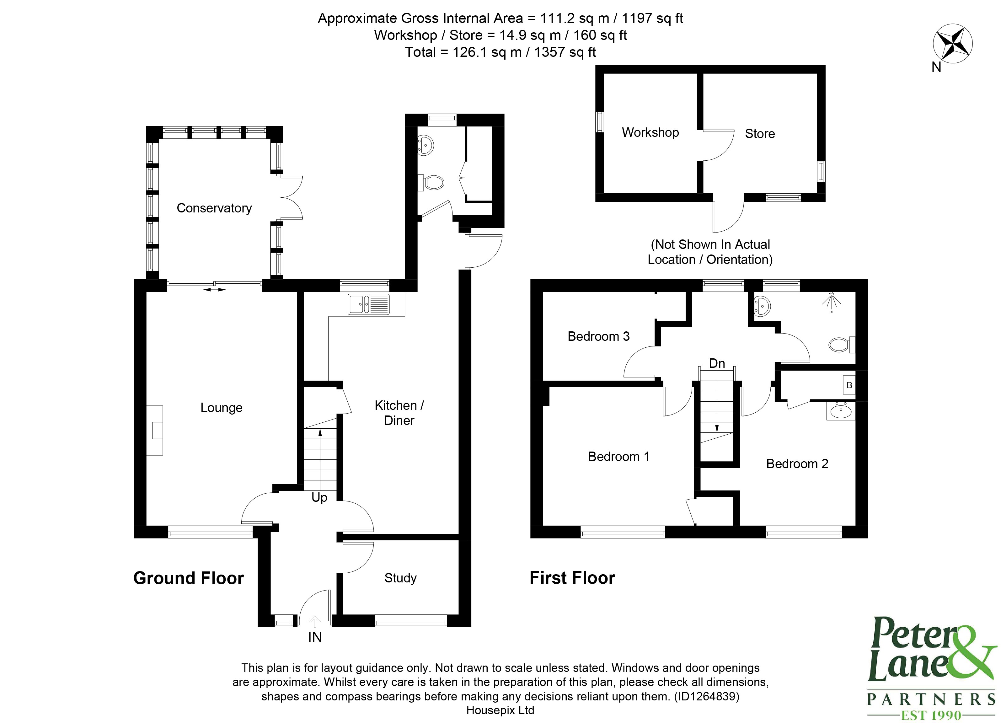 Floorplan for Queens Drive, Huntingdon