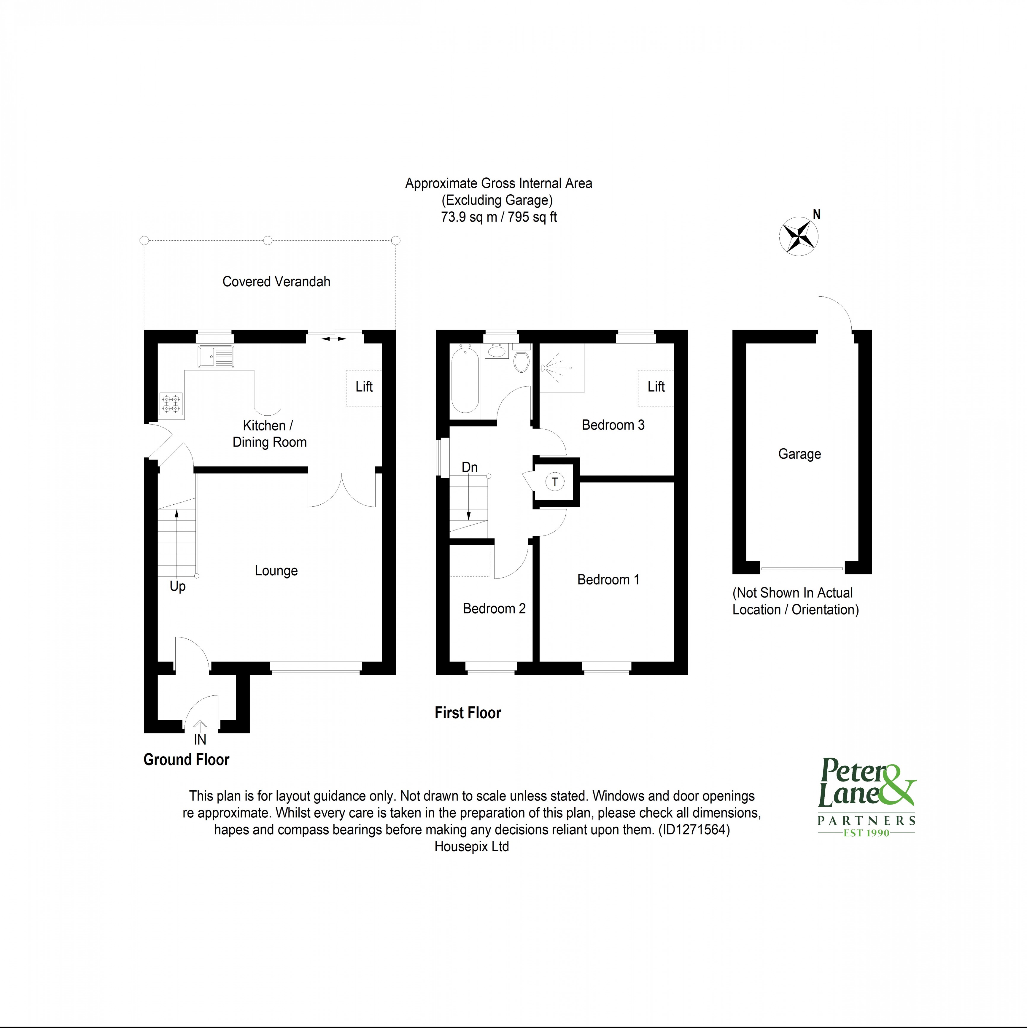 Floorplan for Sawtry, Huntingdon
