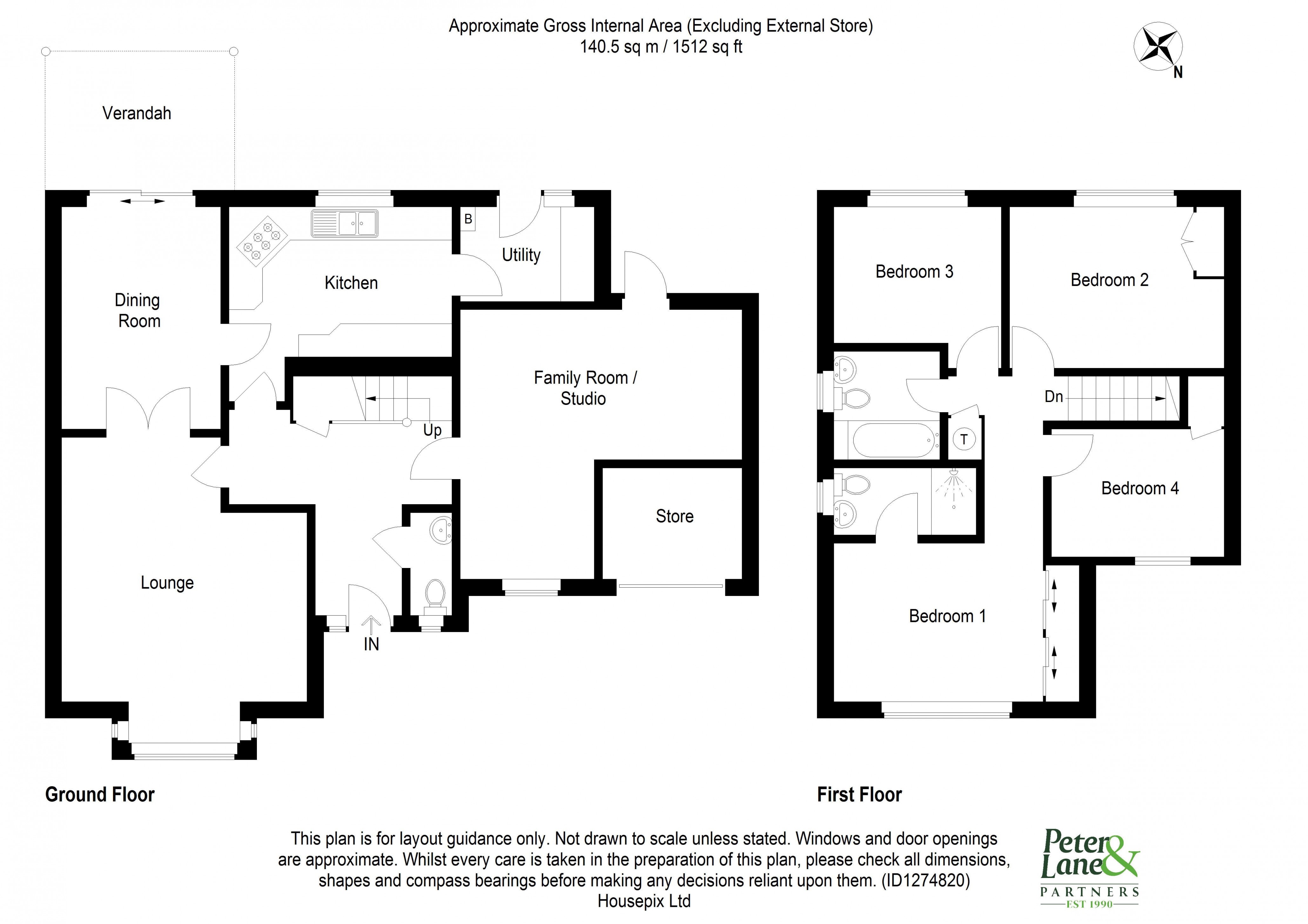 Floorplan for Stukeley Meadows, Huntingdon