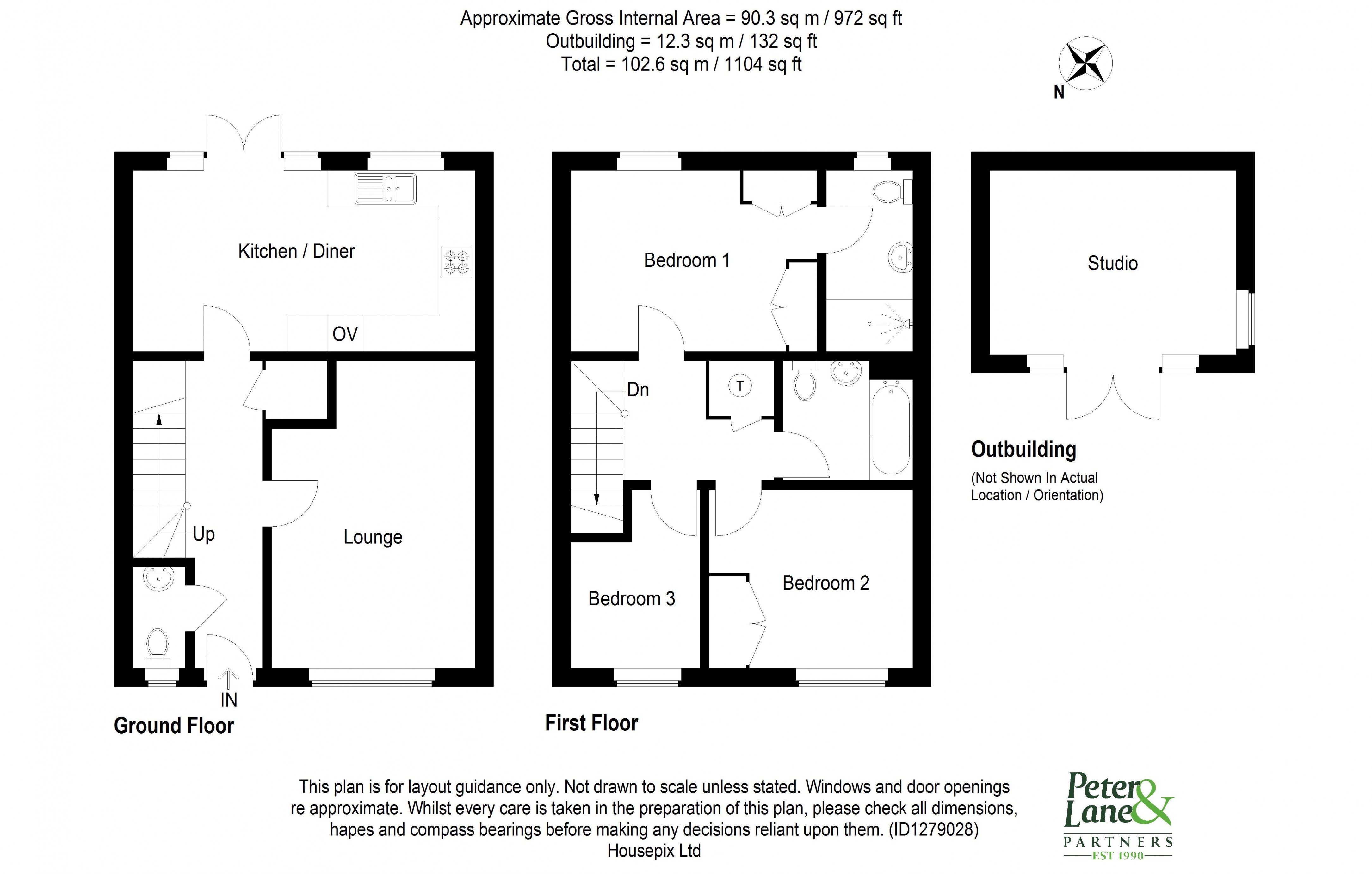 Floorplan for Brampton, Huntingdon
