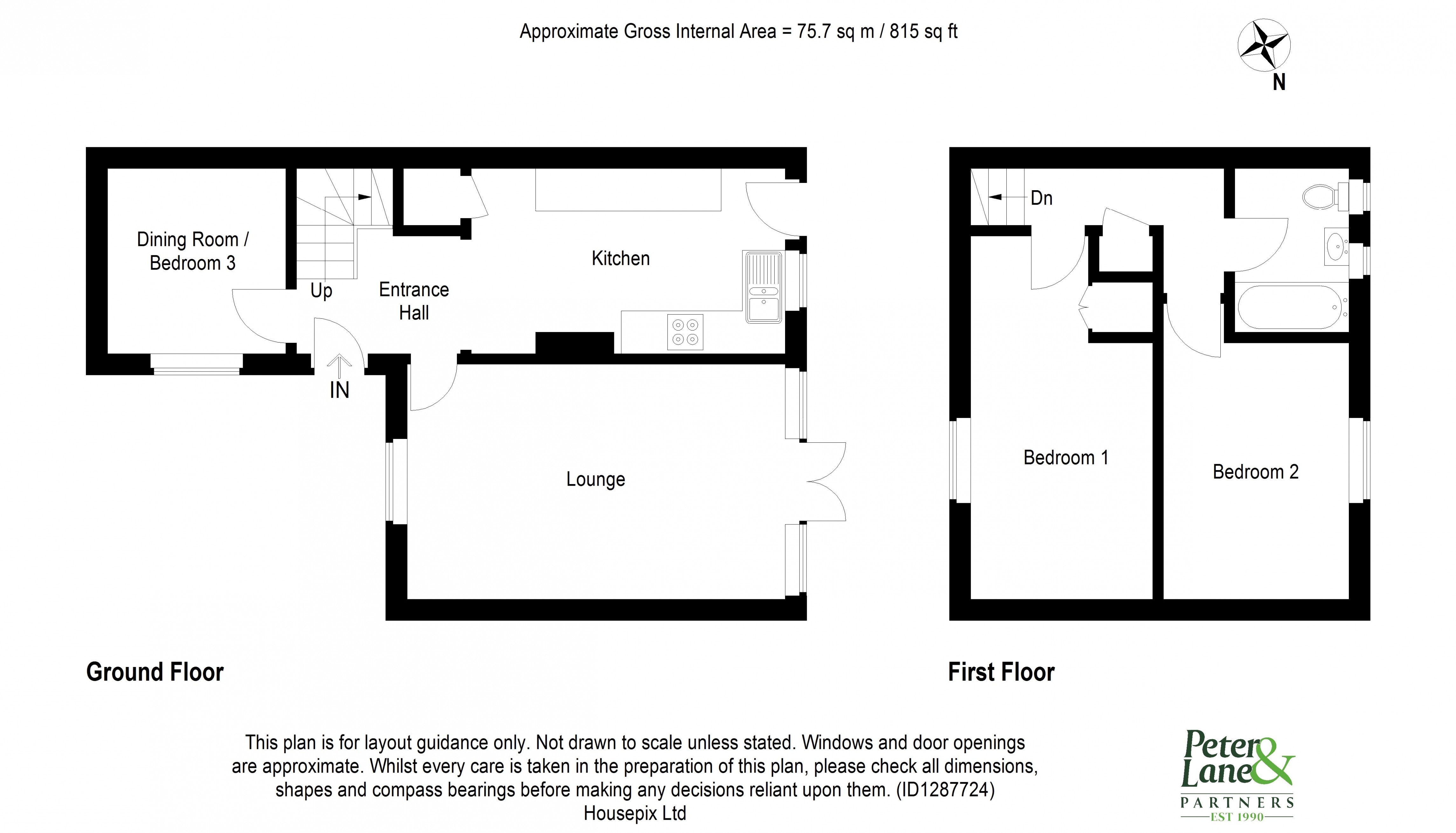 Floorplan for Huntingdon