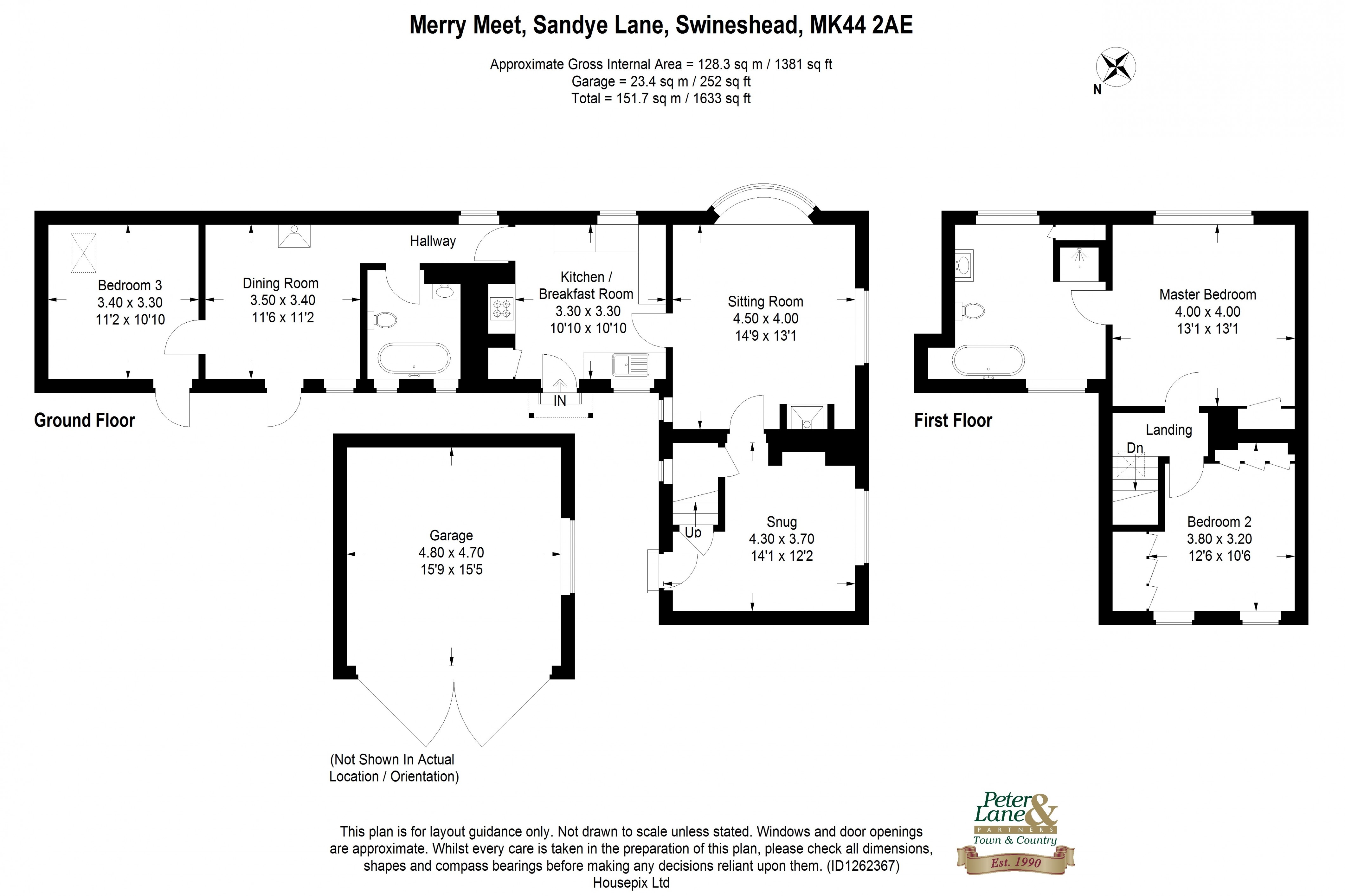 Floorplan for Swineshead, Bedford