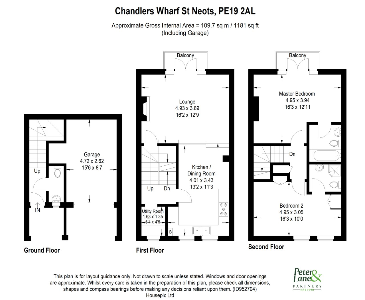 Floorplan for Chandlers Wharf, St Neots, Cambridgeshire