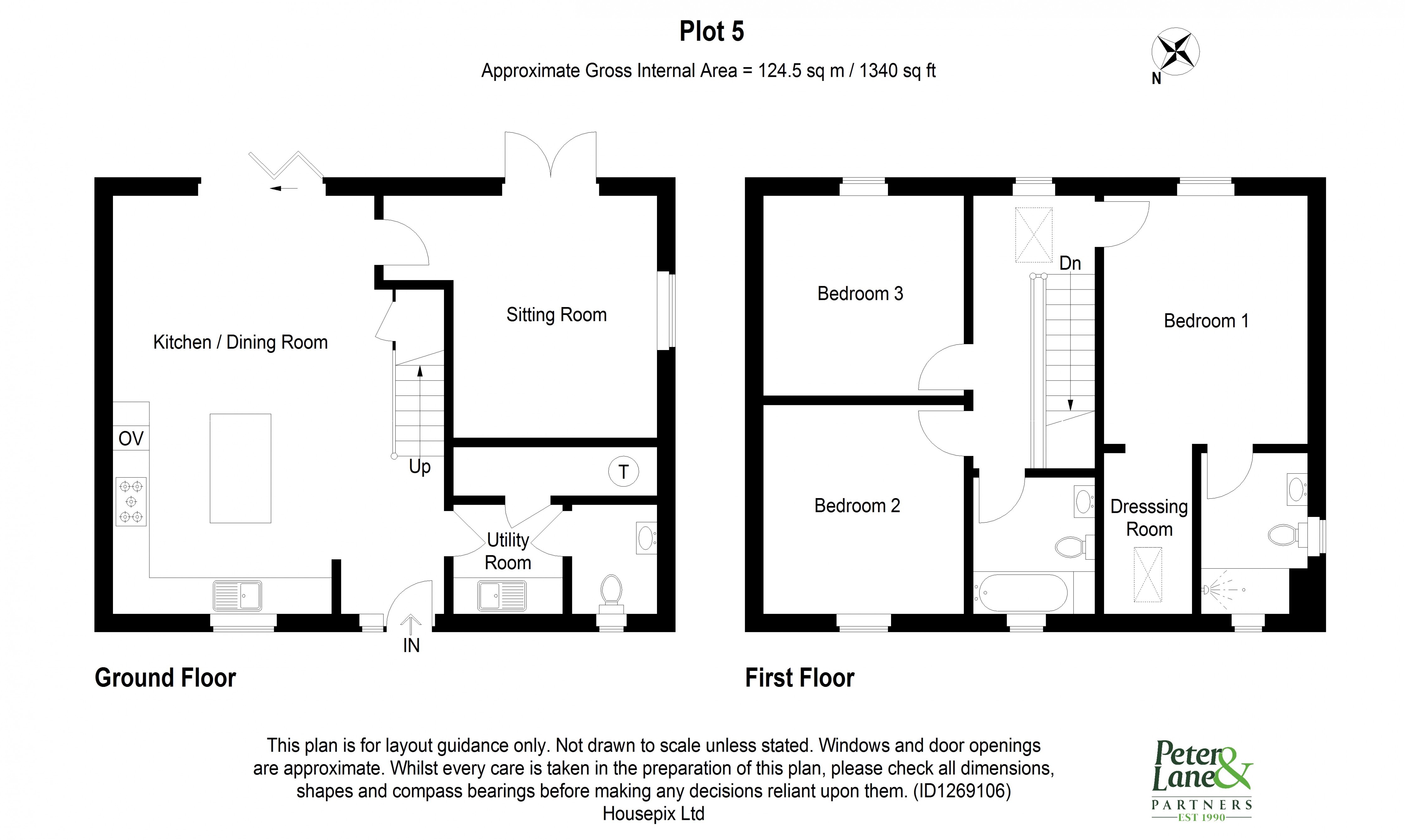 Floorplan for Wennington, Huntingdon
