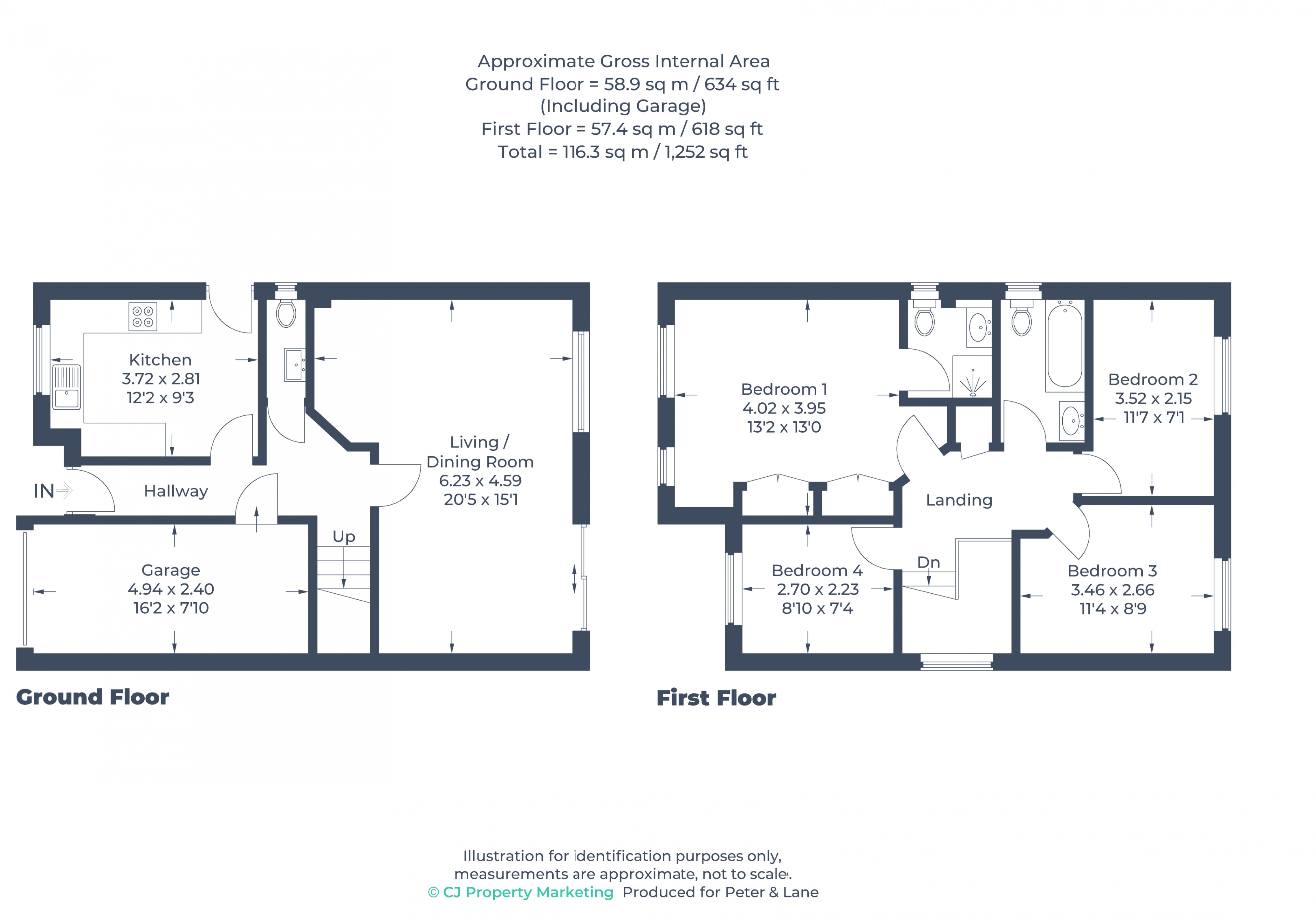 Floorplan for Eaton Socon, St Neots, Cambridgeshire