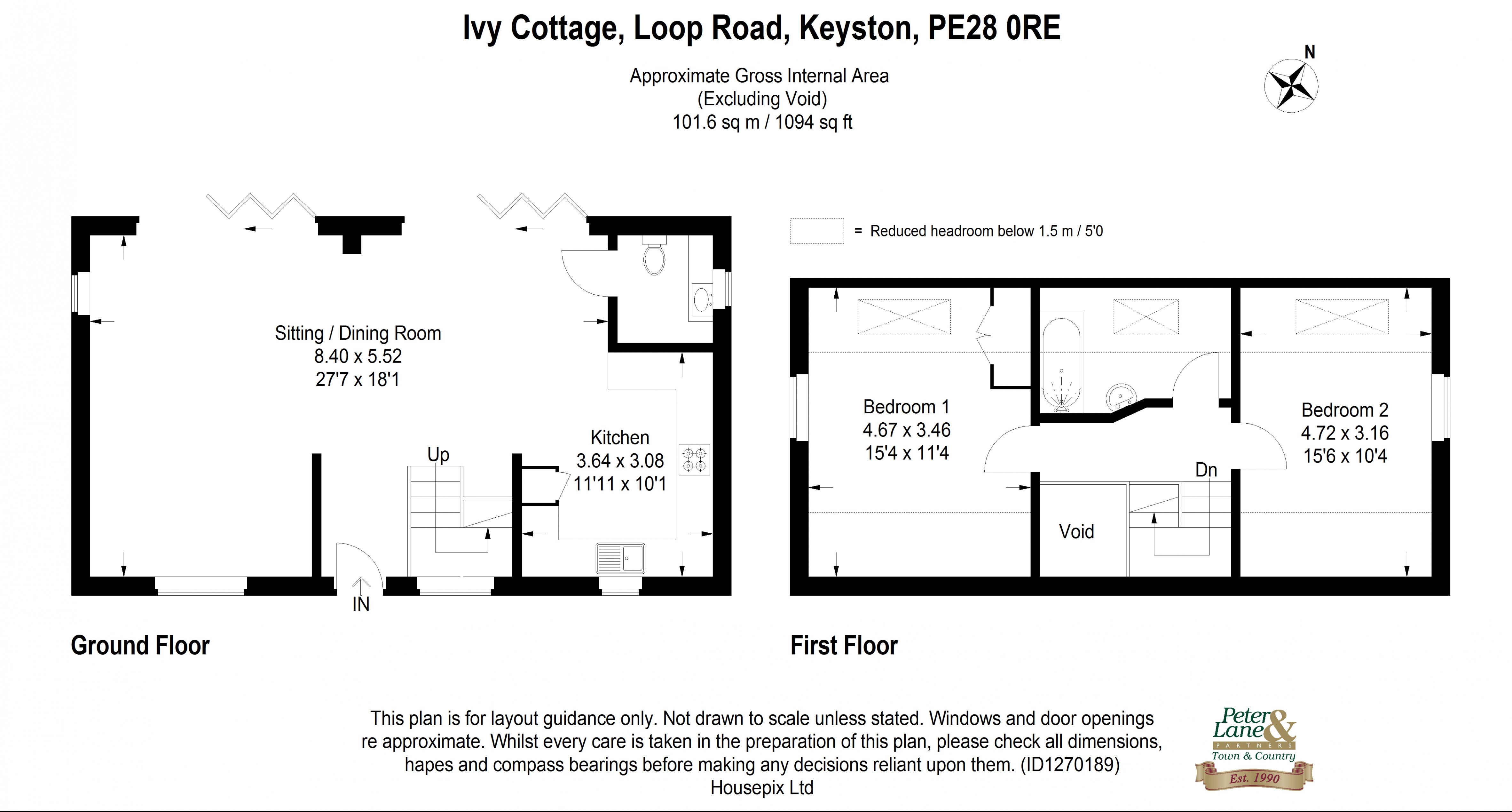 Floorplan for Loop Road, Keyston