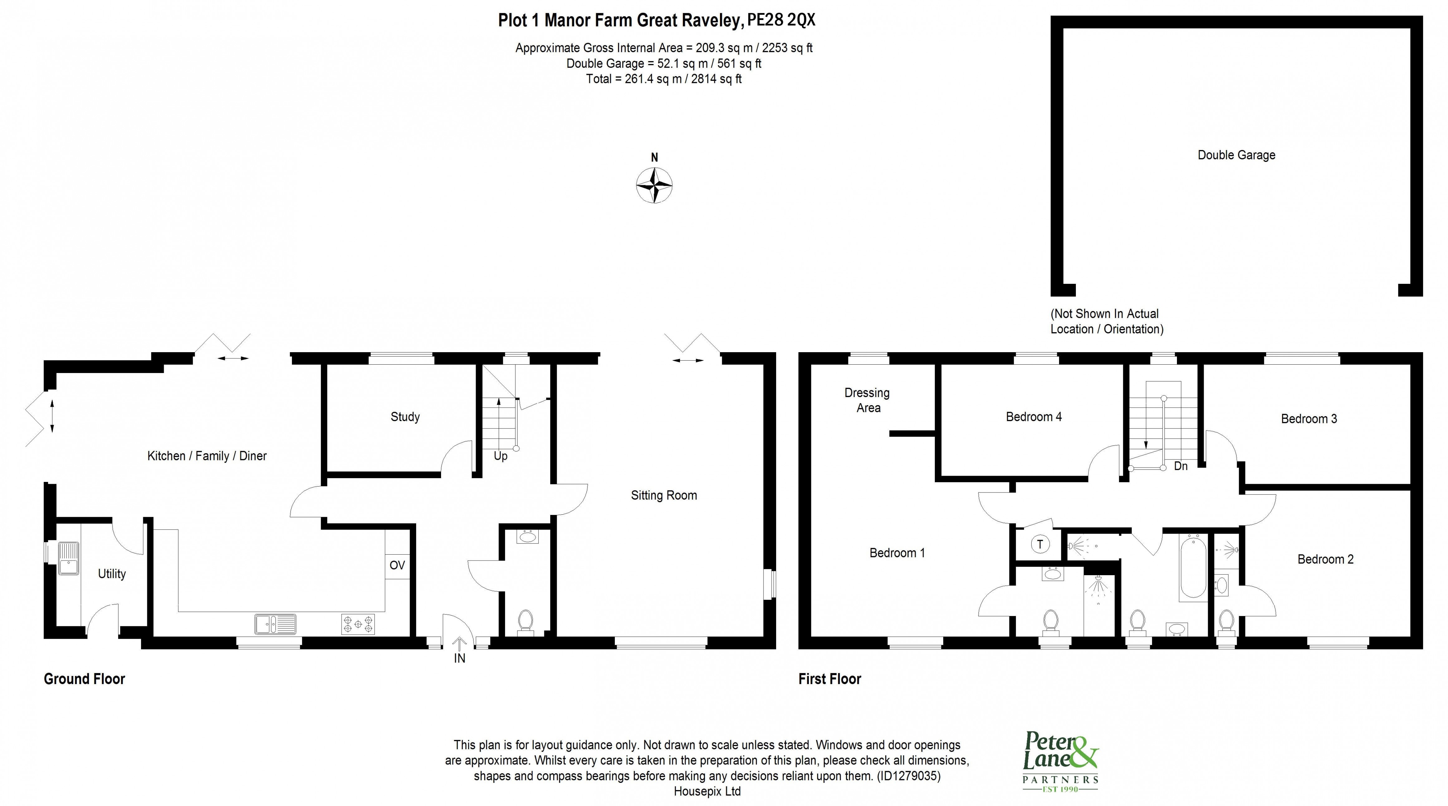 Floorplan for Great Raveley, Huntingdon