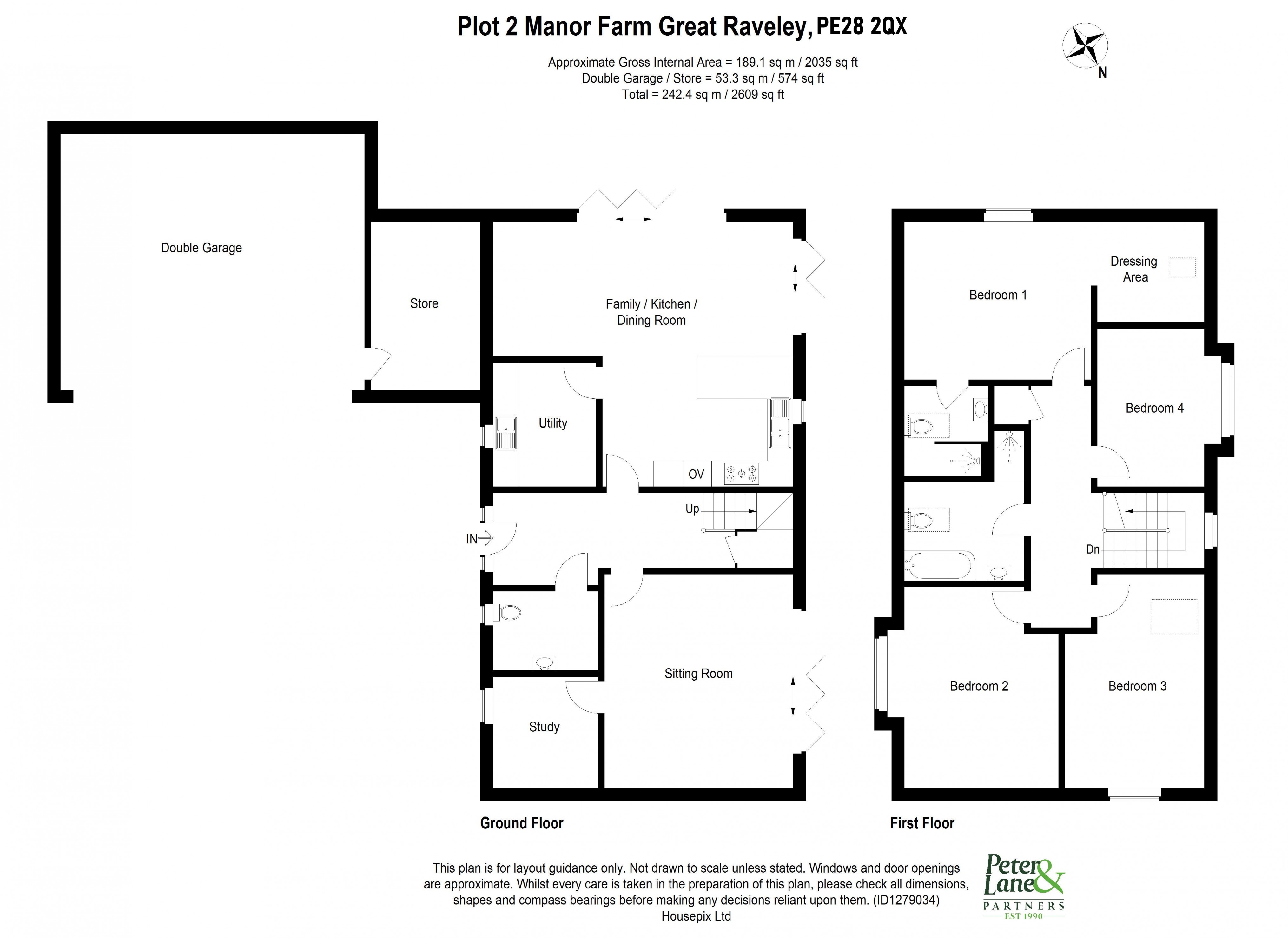 Floorplan for Great Raveley, Huntingdon