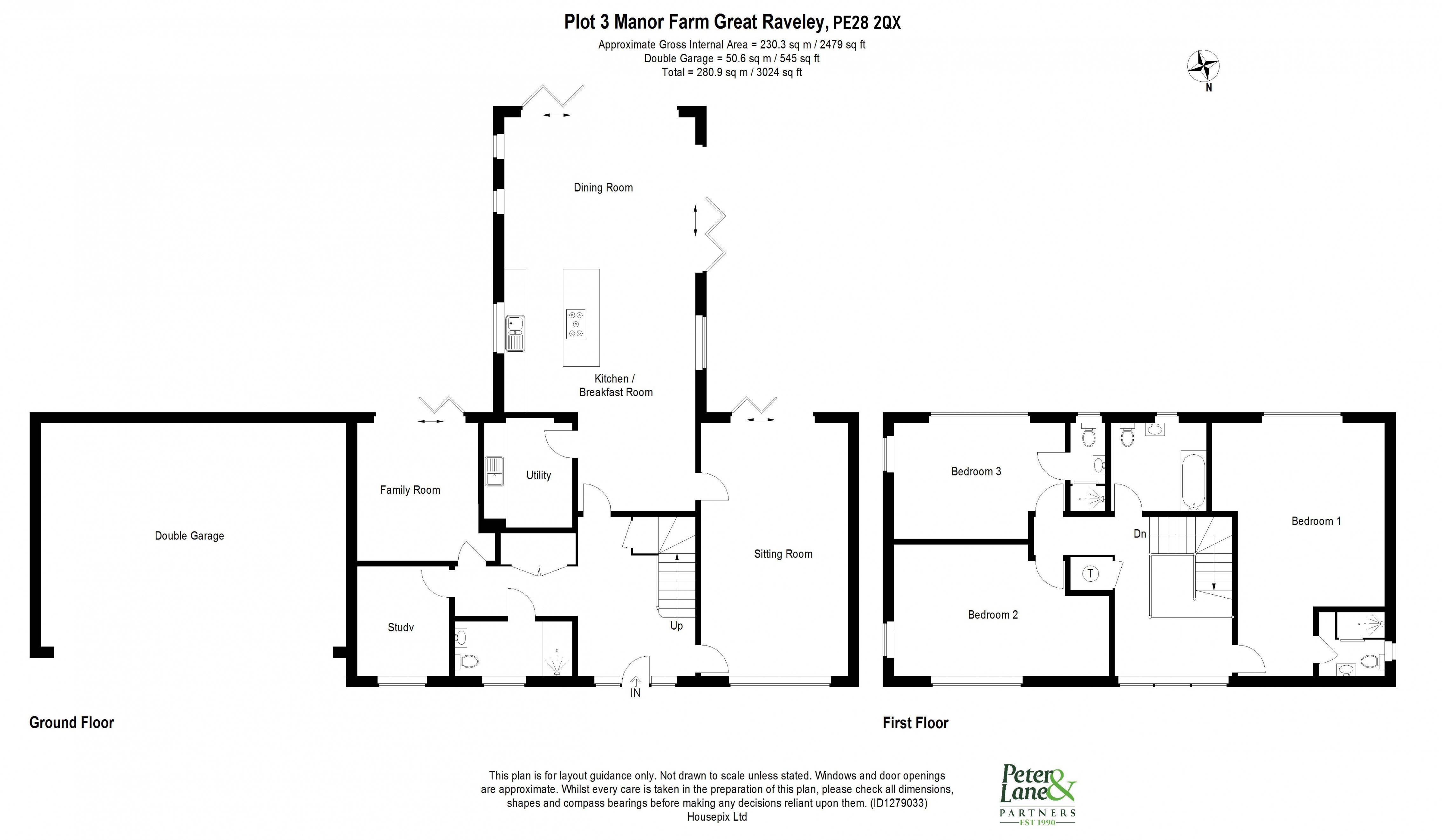 Floorplan for Great Raveley, Huntingdon