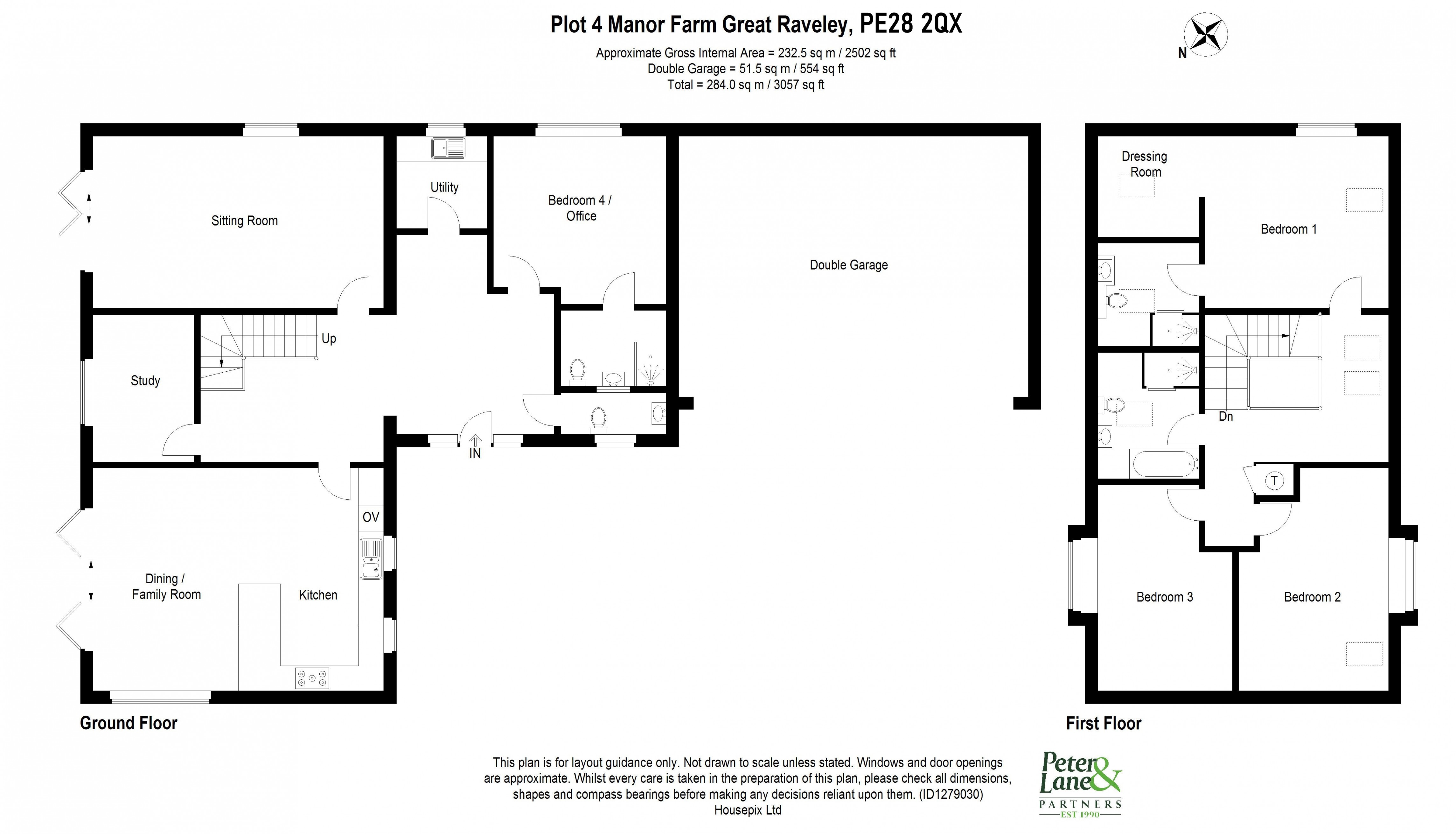 Floorplan for Great Raveley, Huntingdon