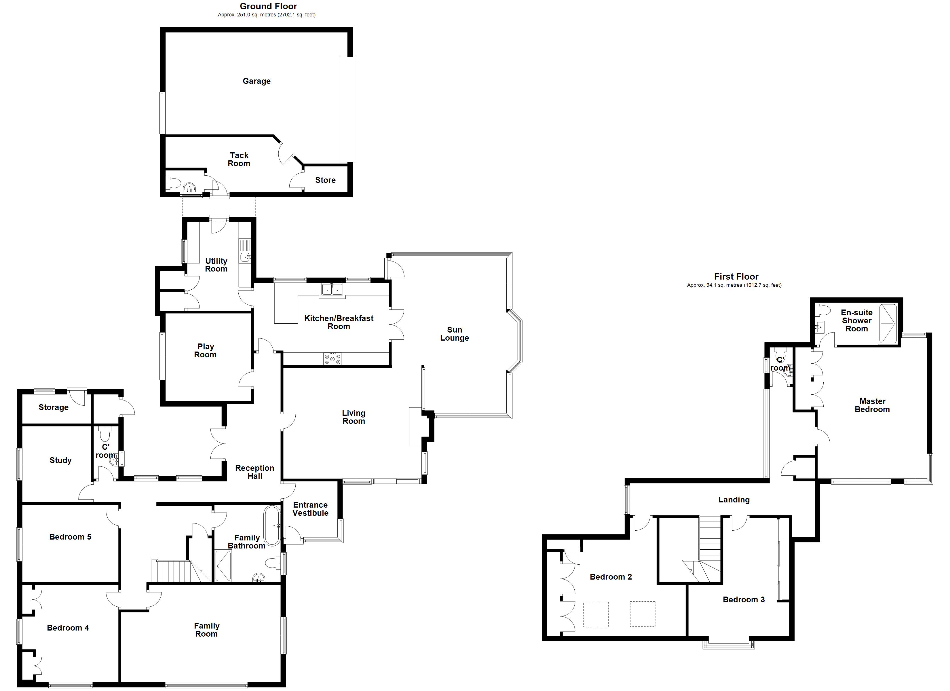 Floorplan for Stonely, St Neots, Cambridgeshire