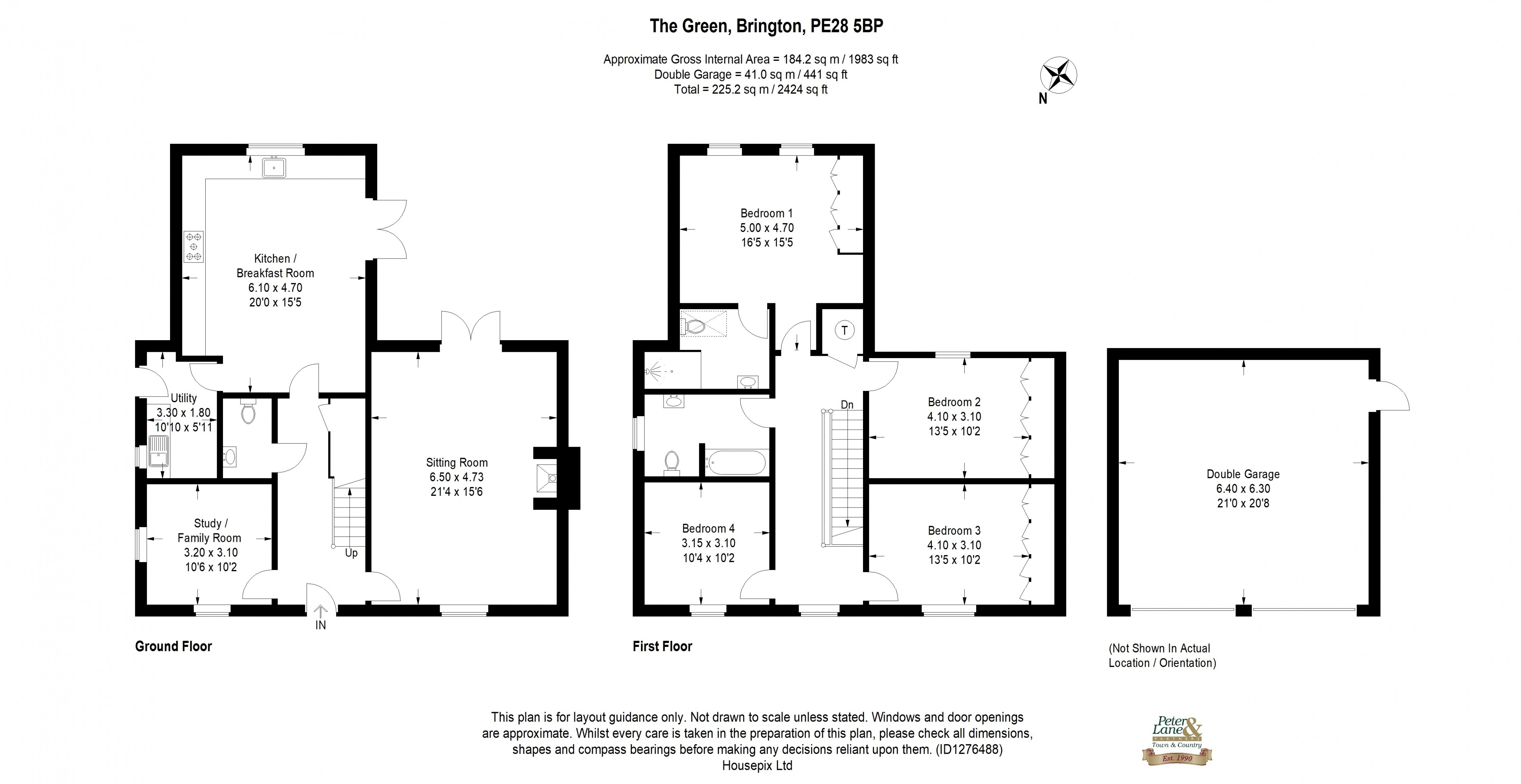 Floorplan for The Green, Brington, Cambridgeshire
