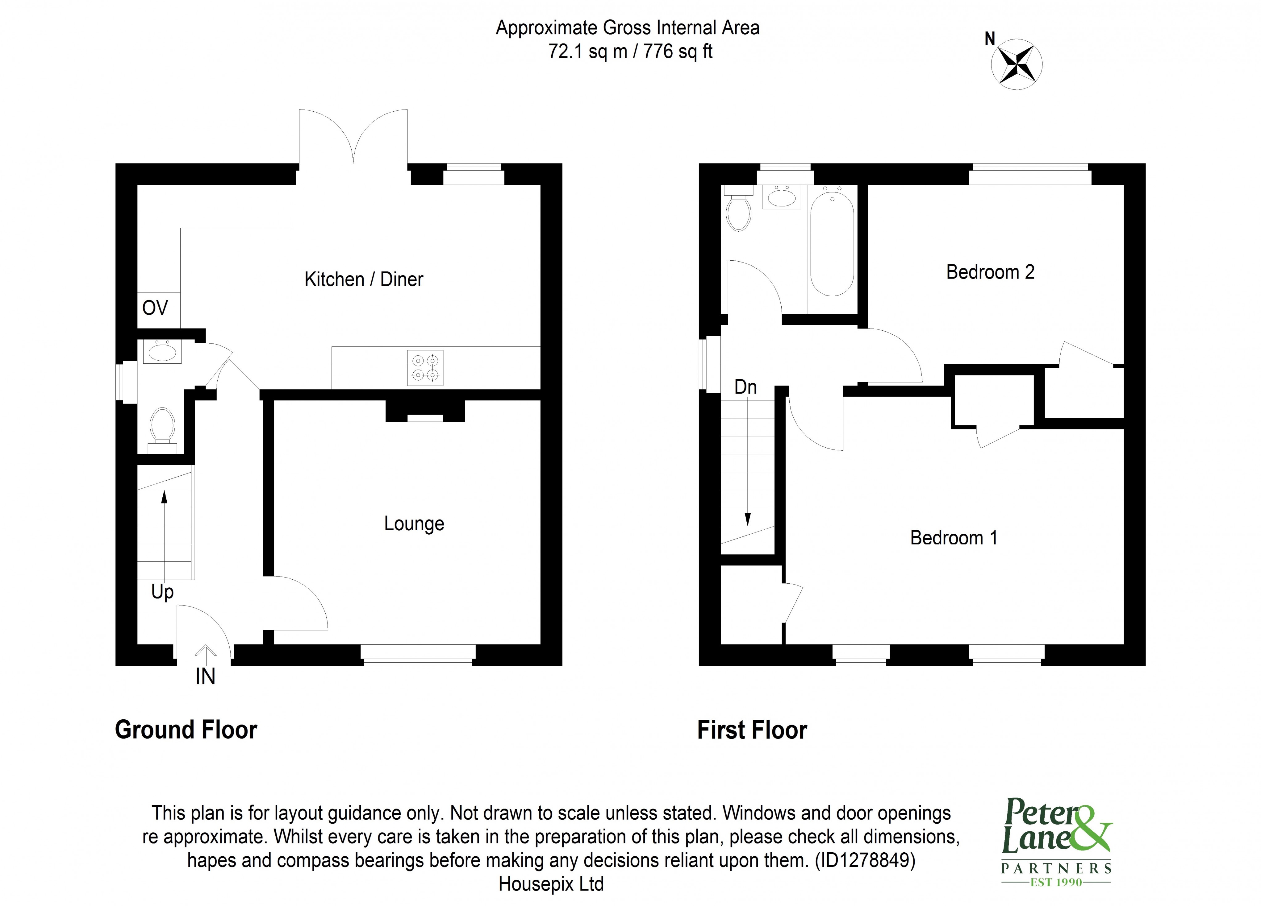 Floorplan for Buckden, St Neots