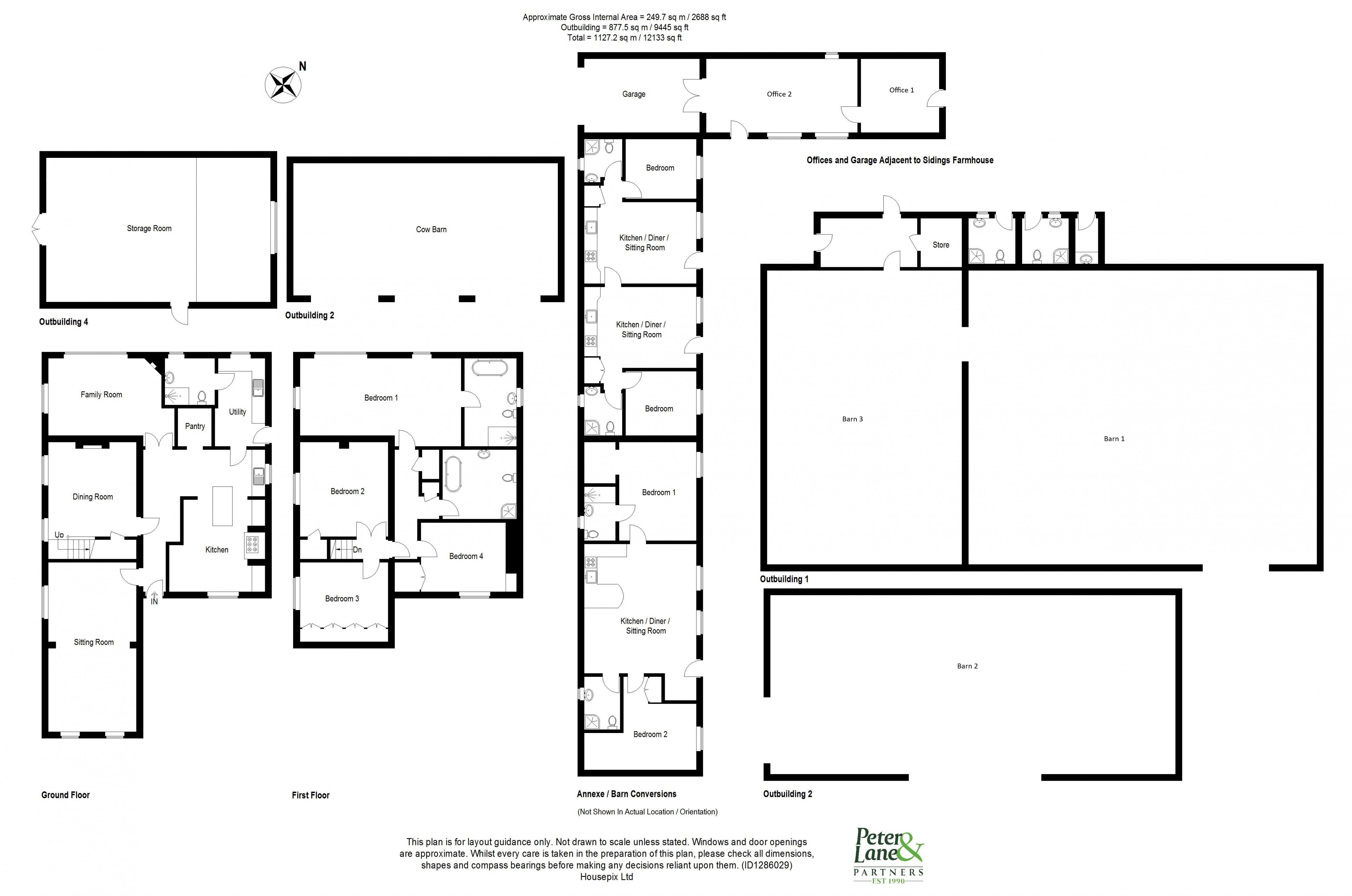 Floorplan for Pidley, Huntingdon