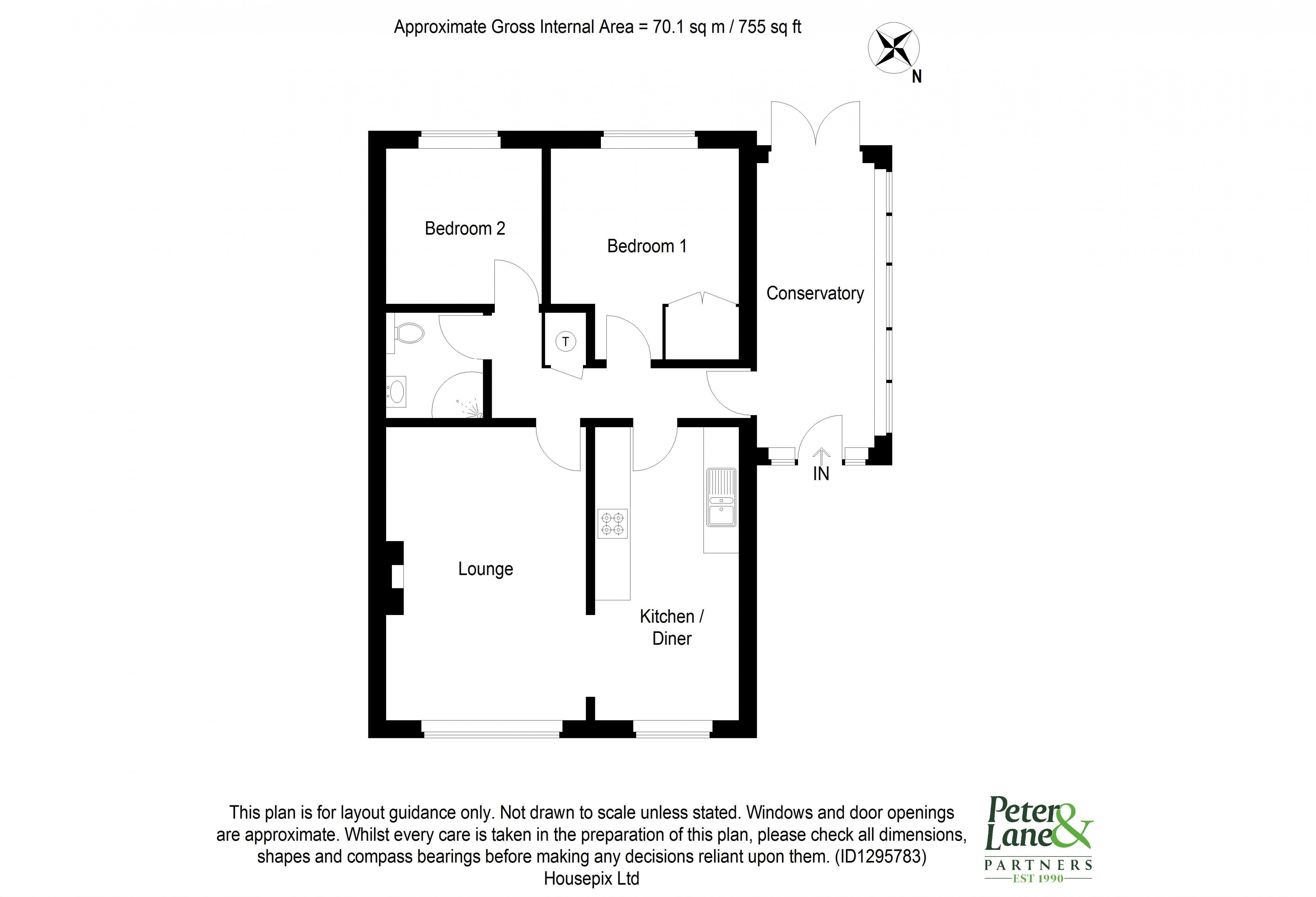 Floorplan for Brampton, Huntingdon, Cambridgeshire