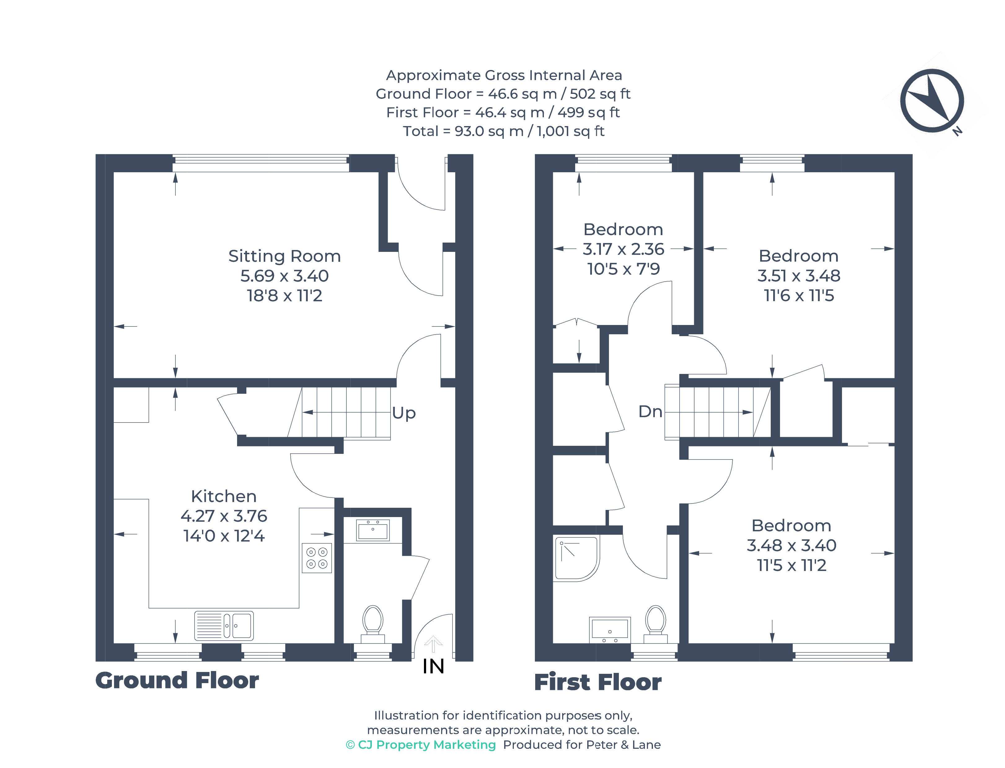 Floorplan for Eynesbury, St Neots, Cambridgeshire