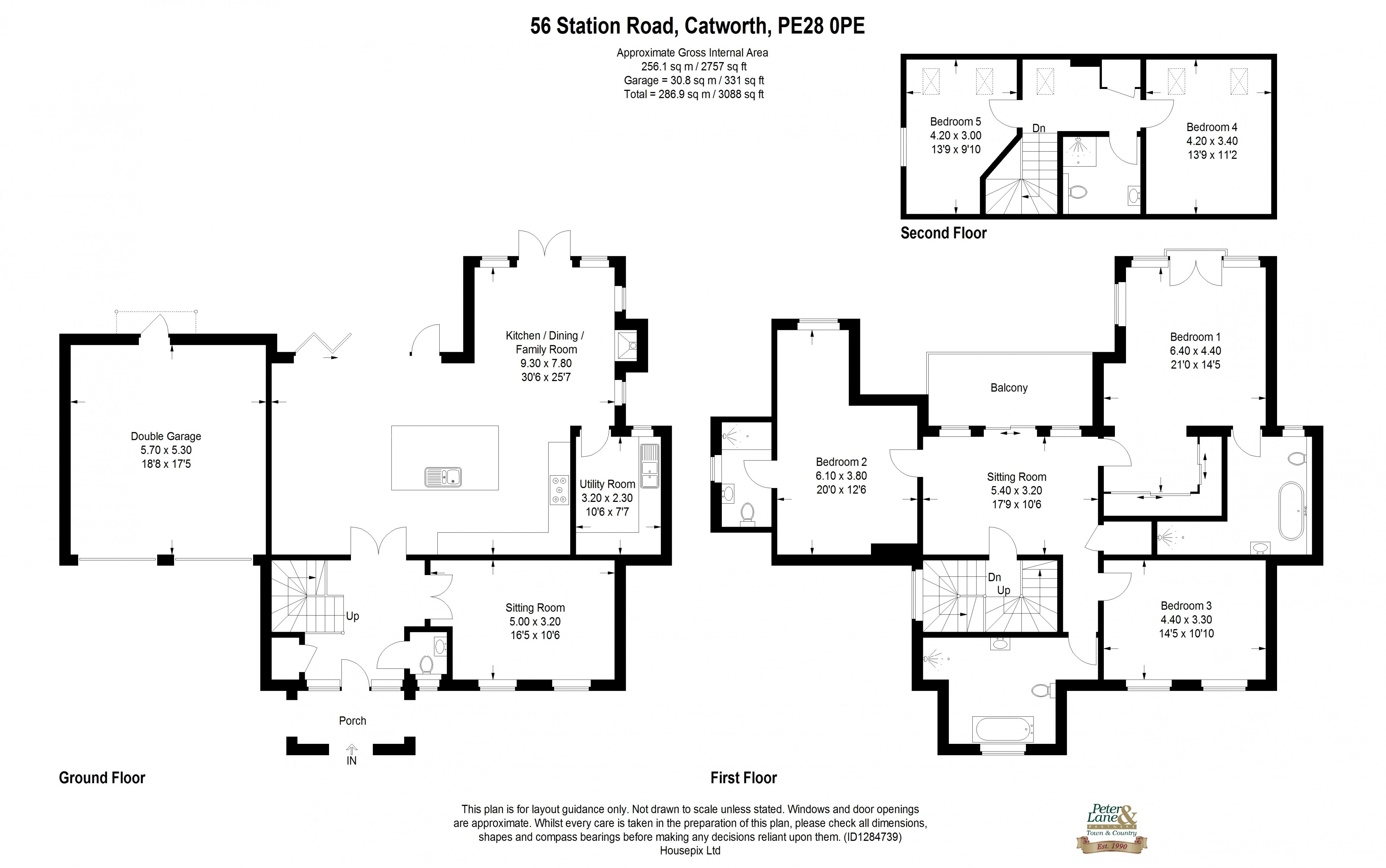 Floorplan for Catworth, Huntingdon, Cambridgeshire