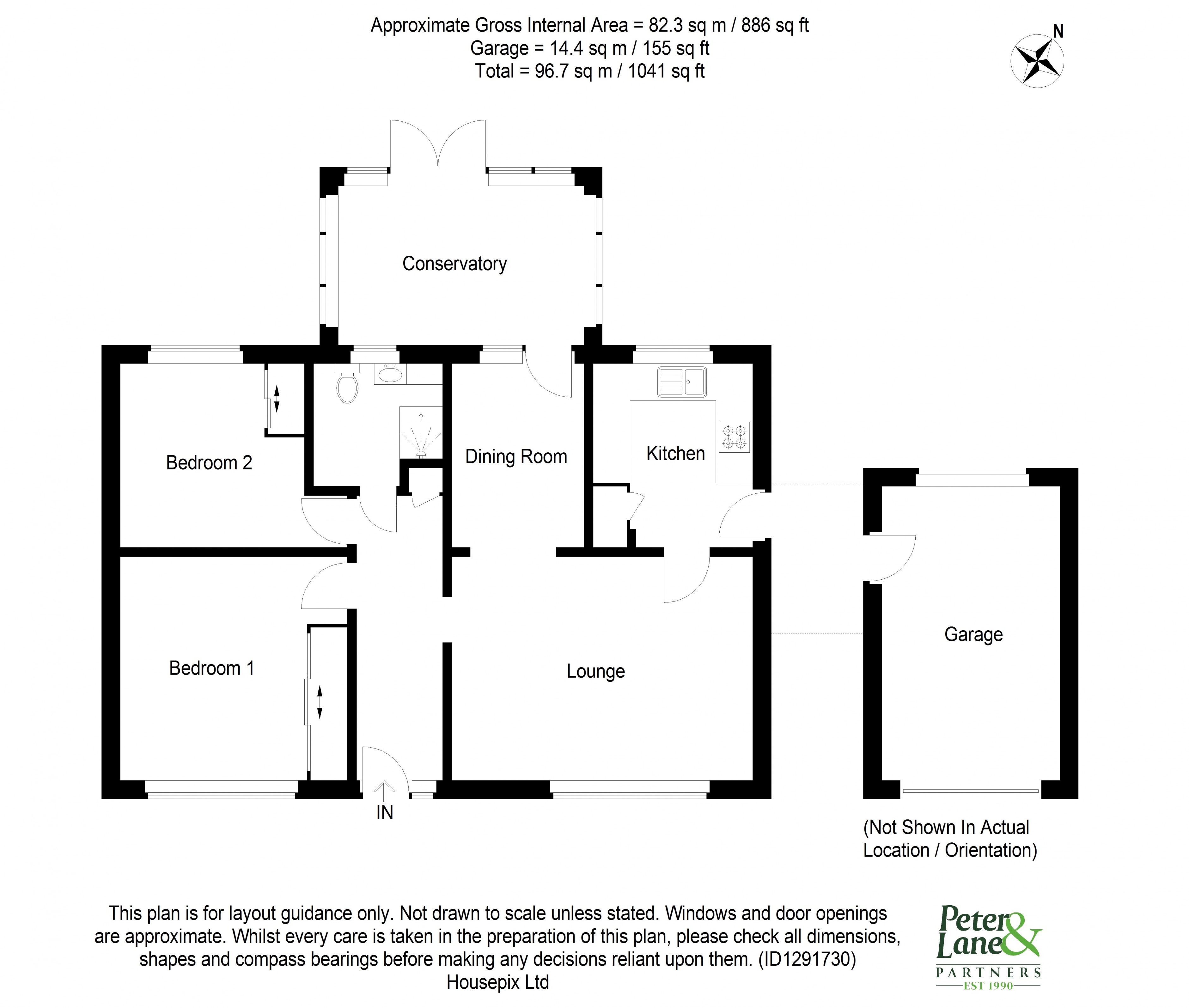 Floorplan for Sawtry, Huntingdon