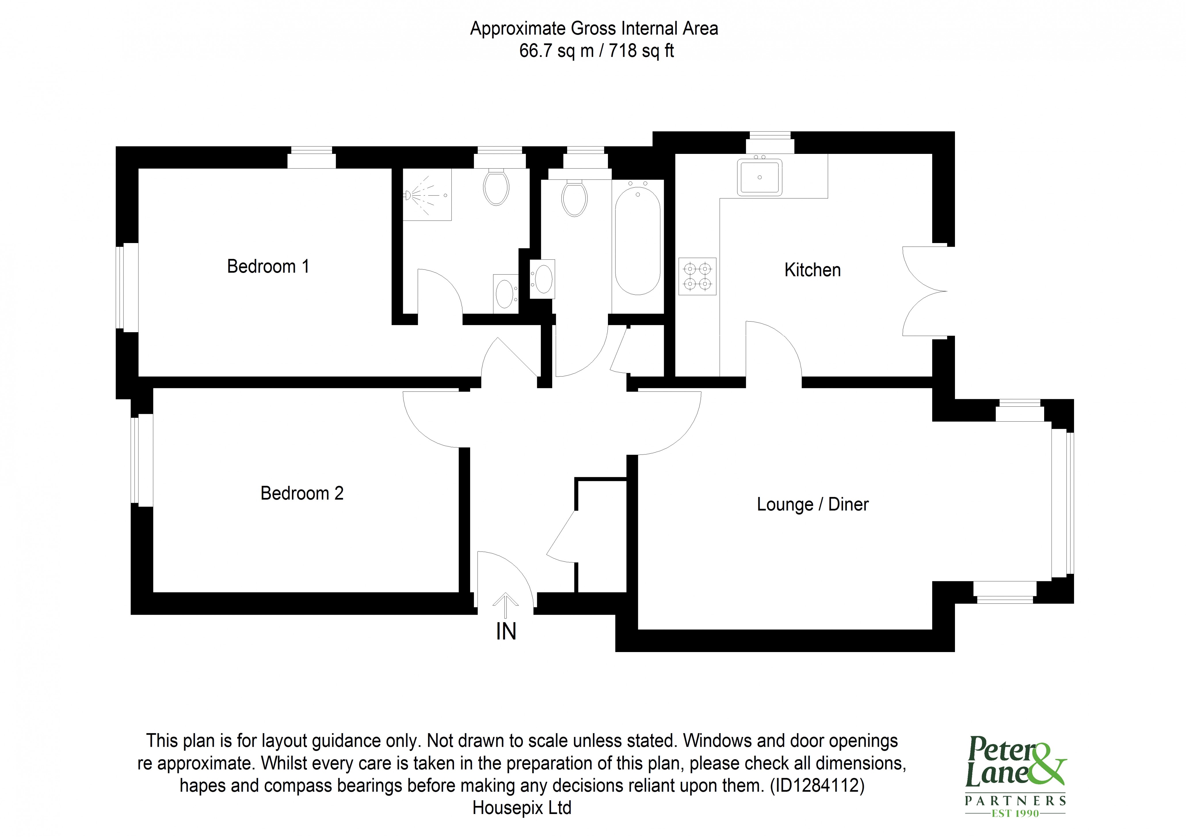 Floorplan for Hinchingbrooke Park, Huntingdon