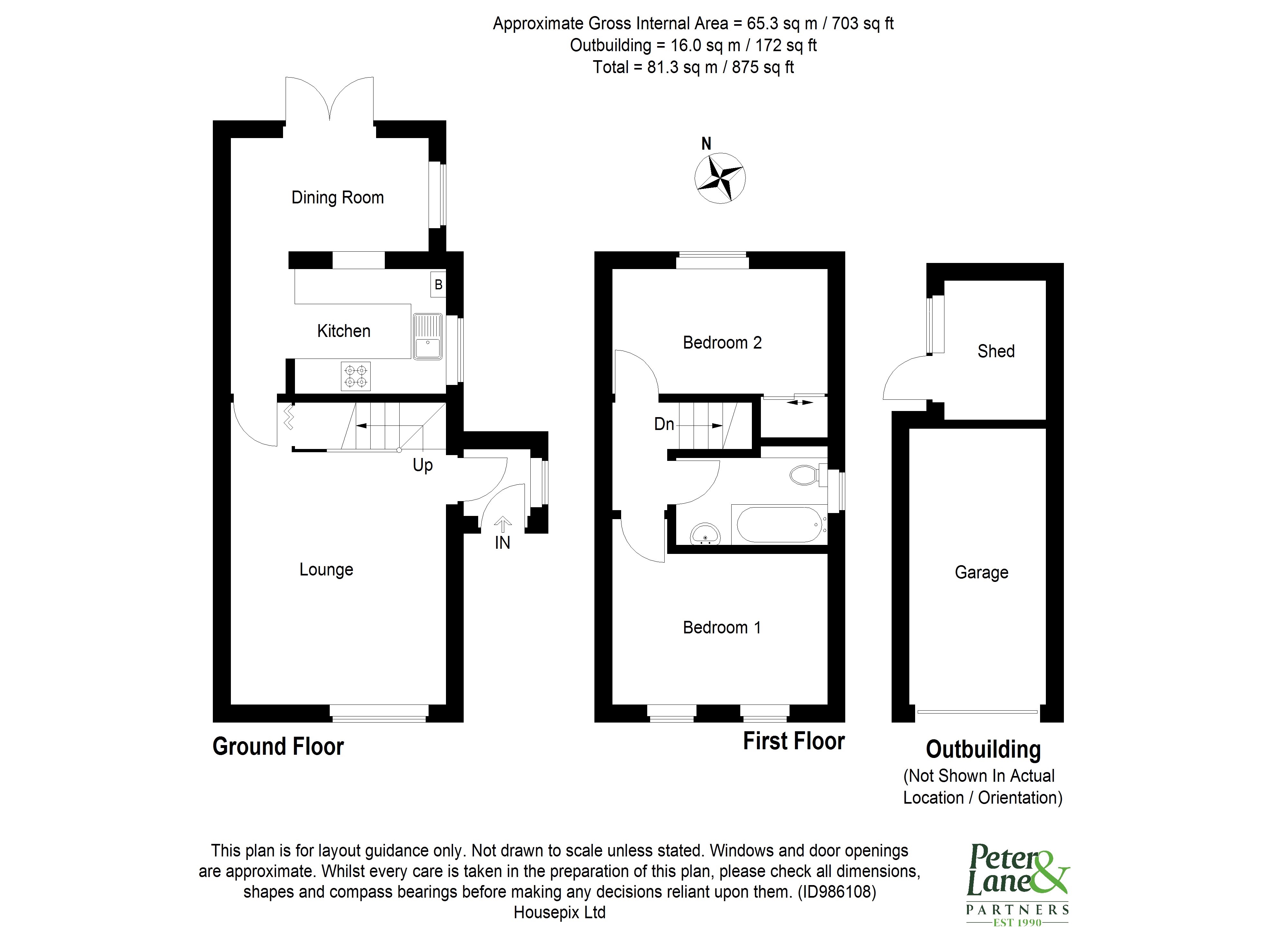 Floorplan for Brampton, Huntingdon, Cambridgeshire