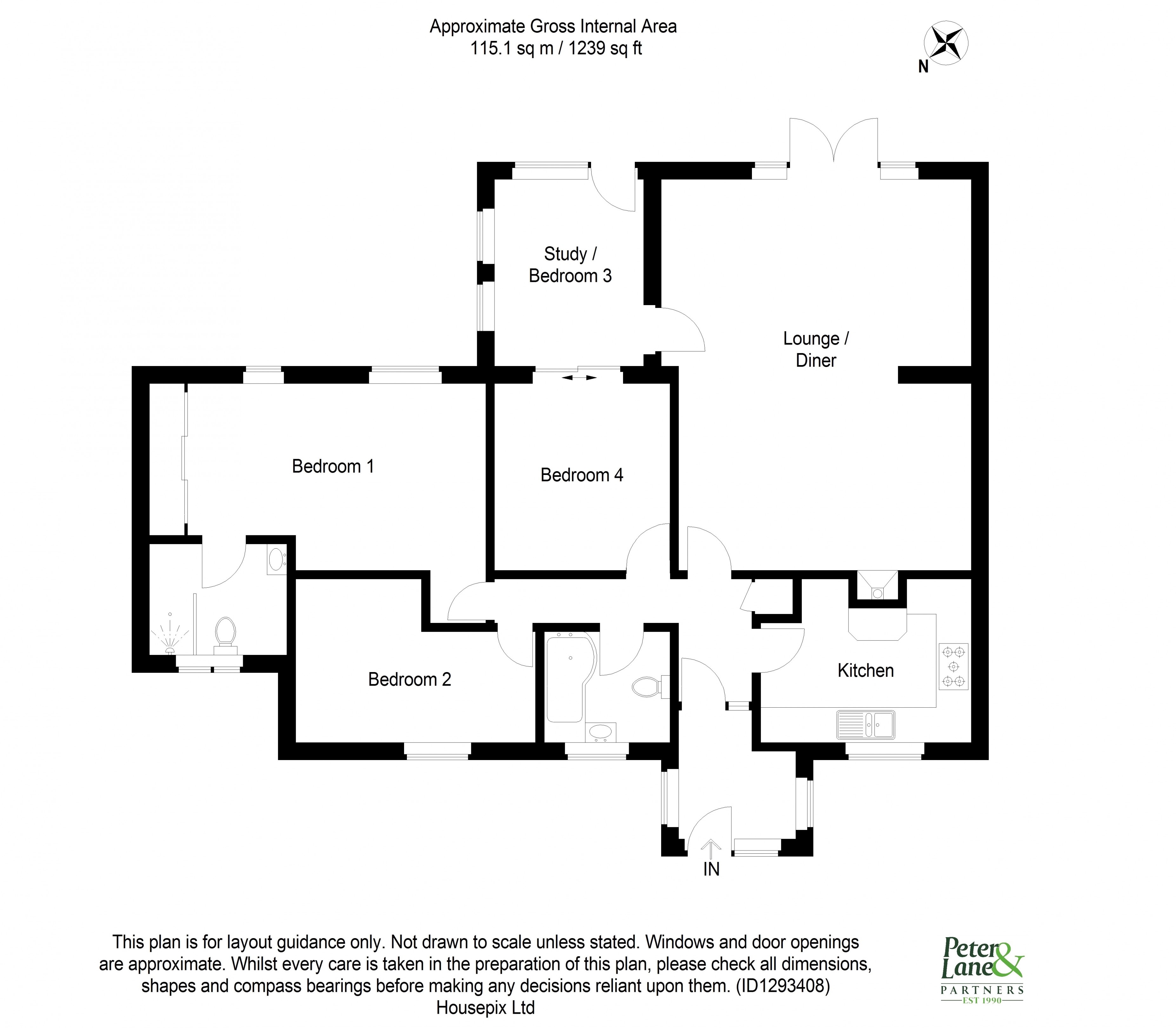 Floorplan for Alconbury, Huntingdon, Cambridgeshire