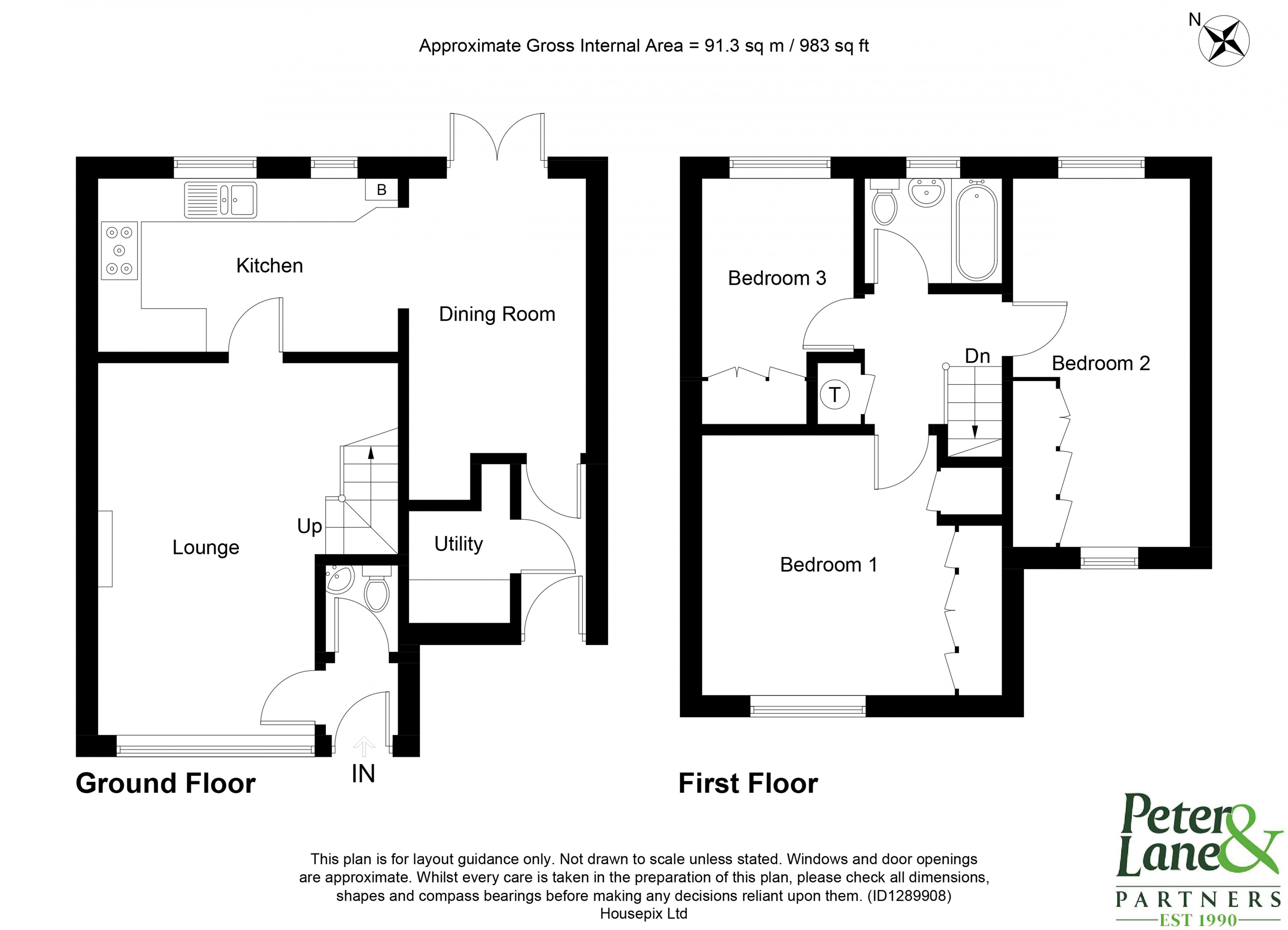 Floorplan for Stukeley Meadows, Huntingdon