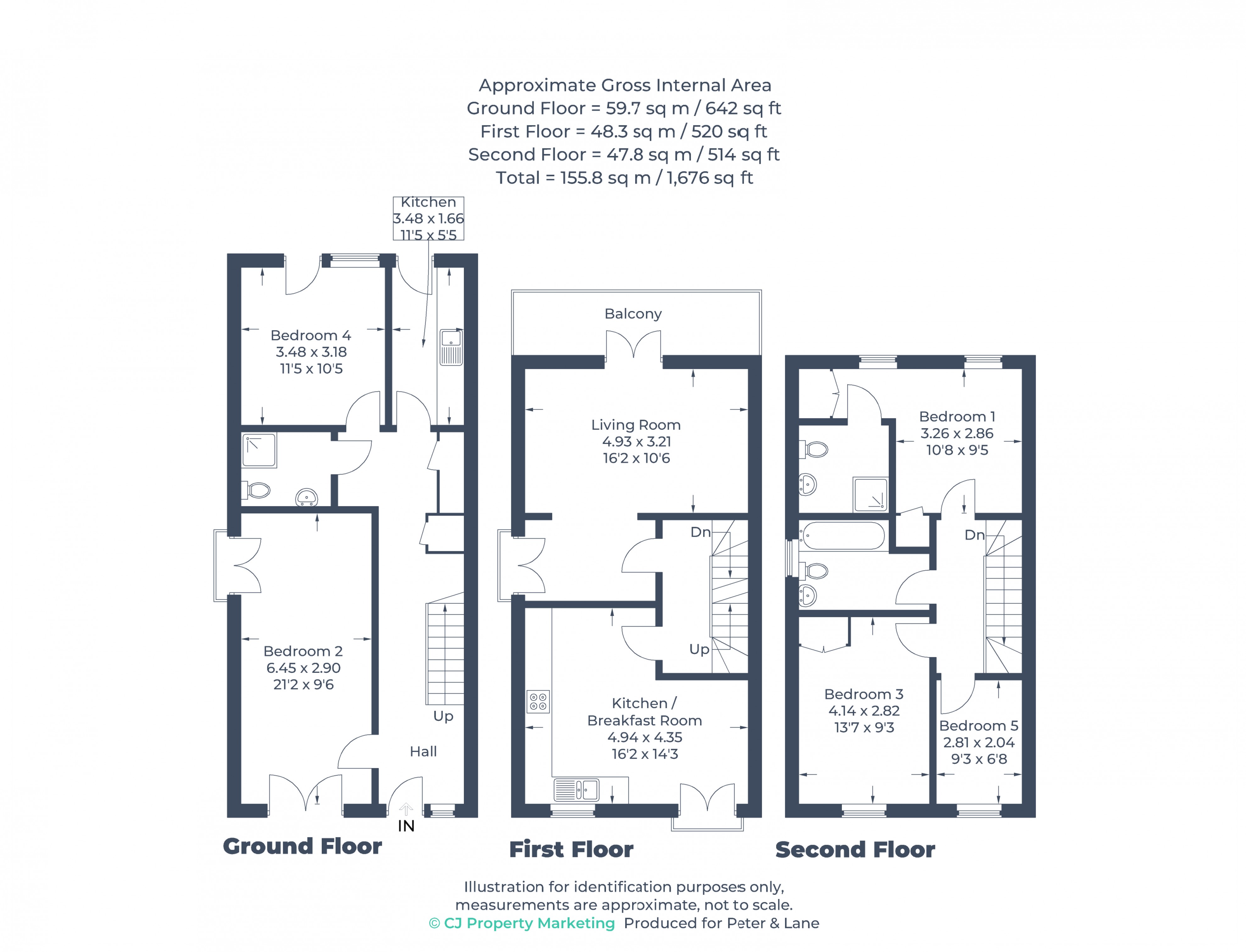 Floorplan for Cambridgeshire, Little Paxton, St Neots