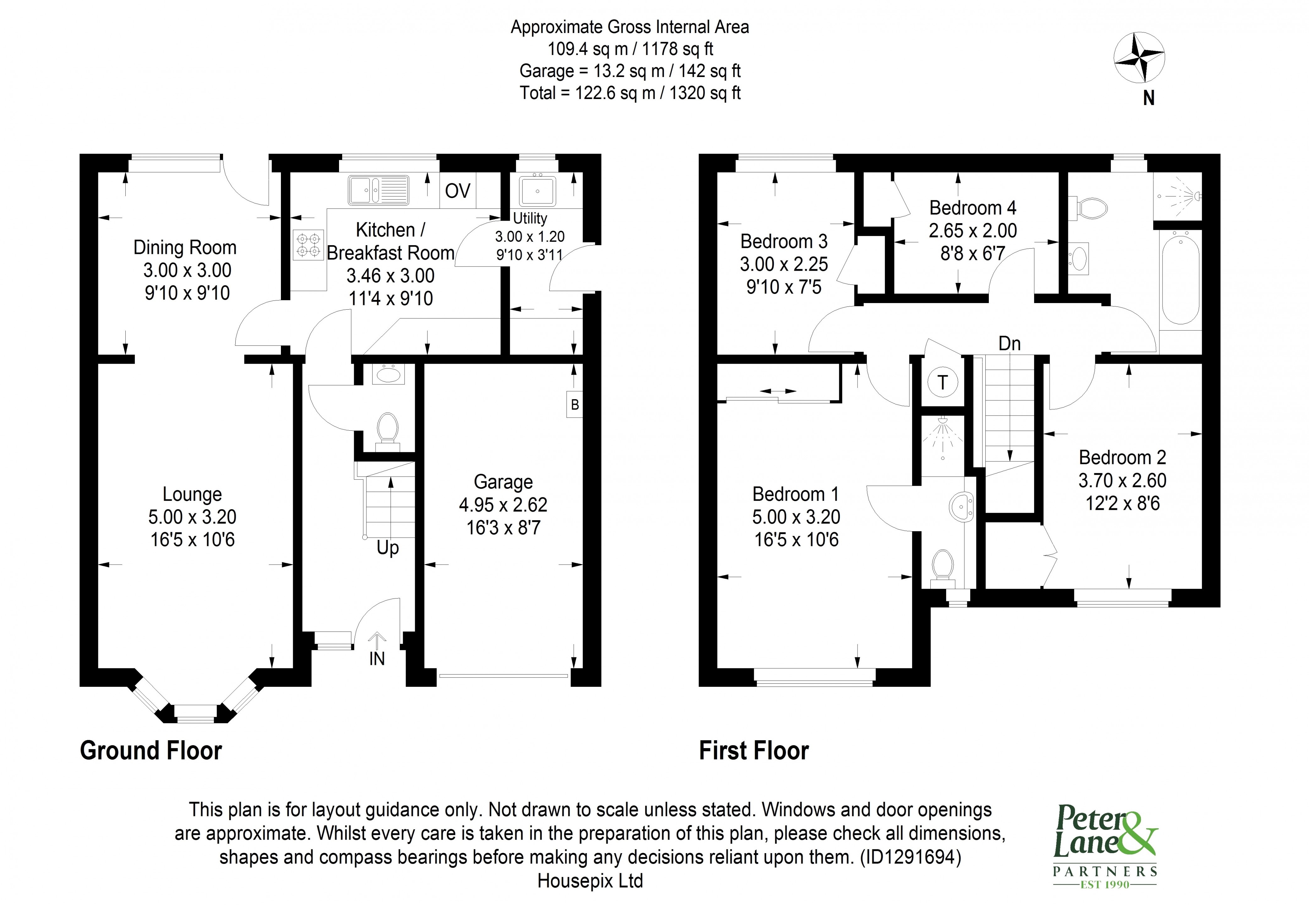 Floorplan for Brampton, Huntingdon