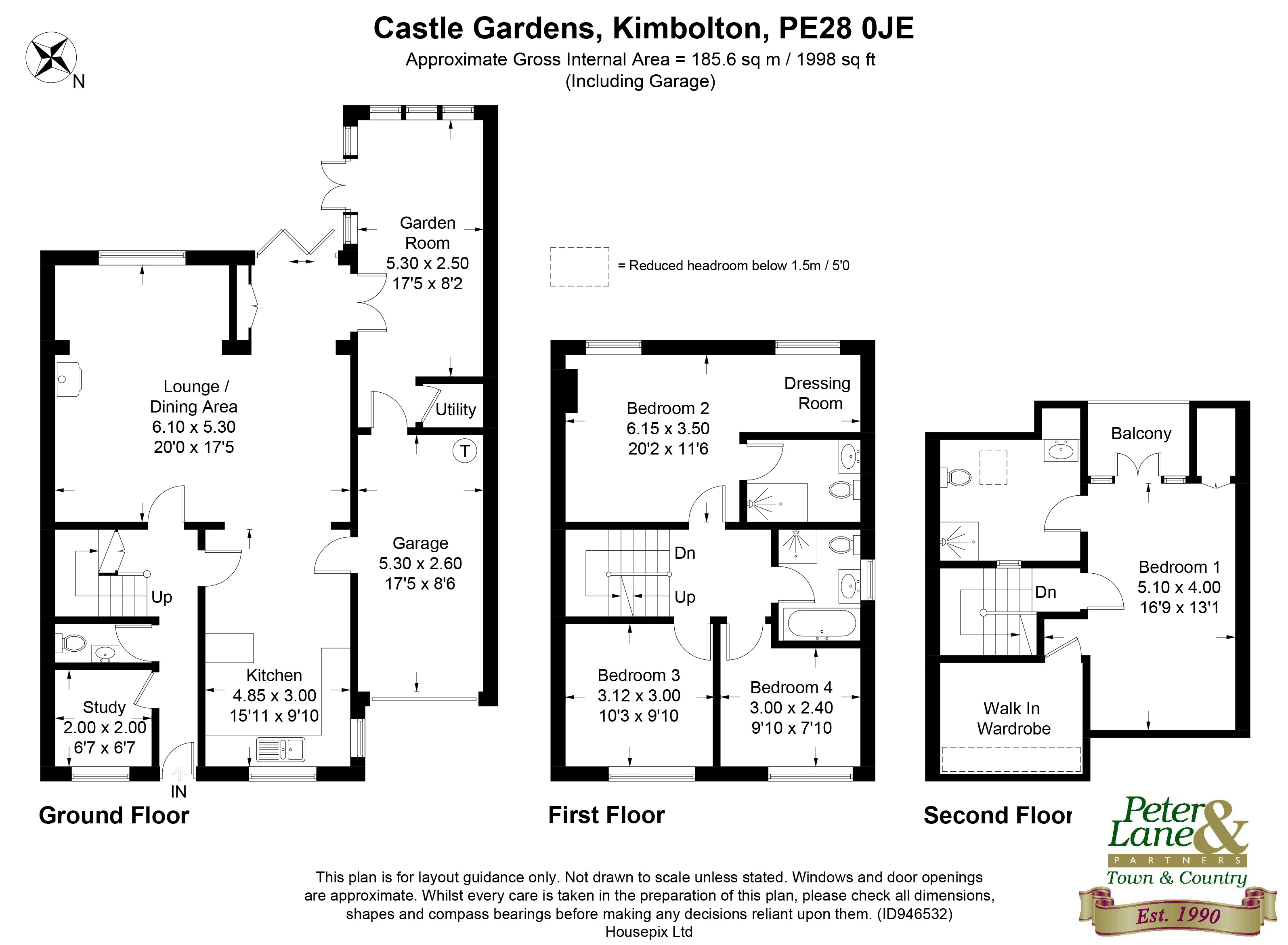 Floorplan for Kimbolton, Huntingdon, Cambridgeshire