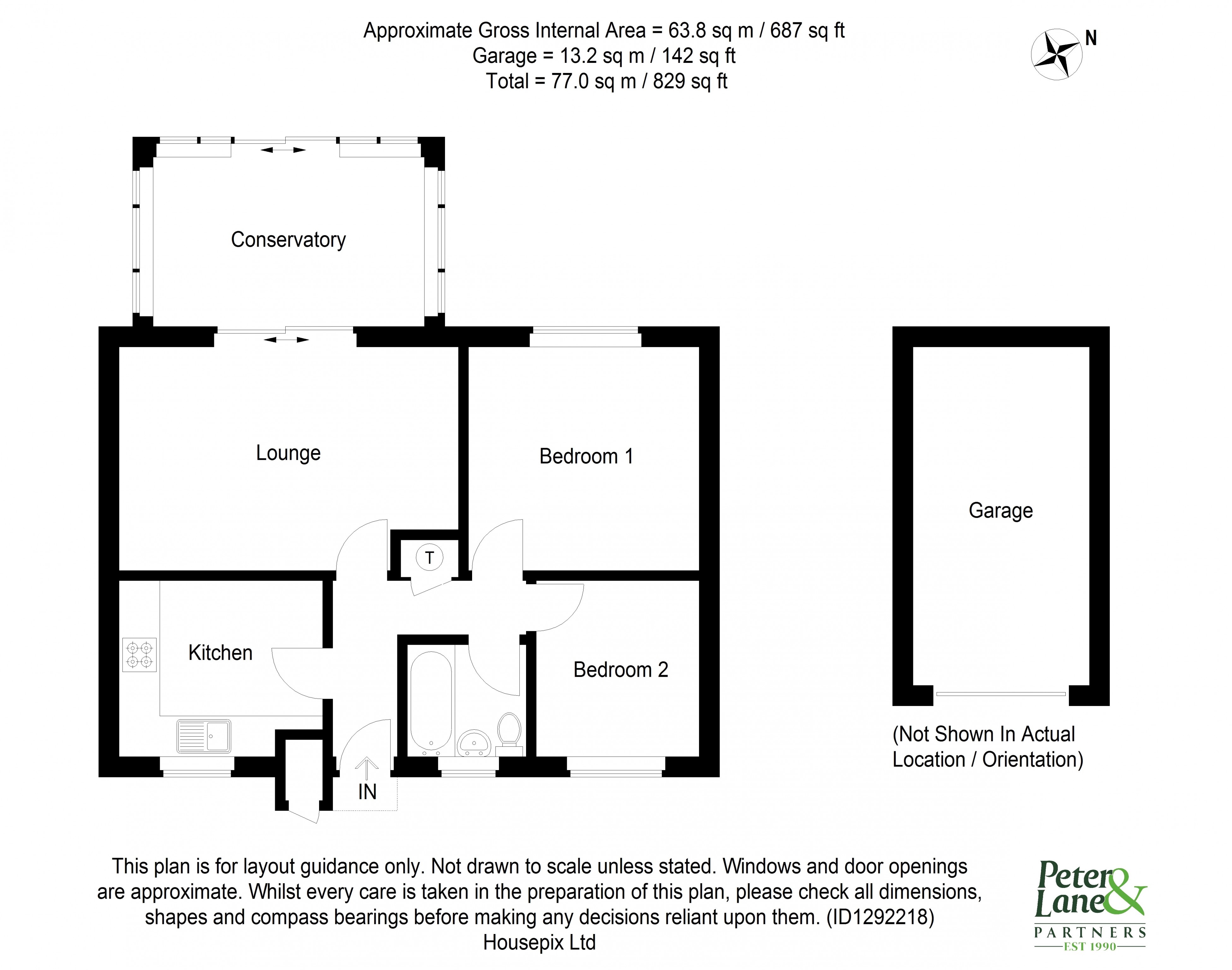 Floorplan for Sawtry, Huntingdon
