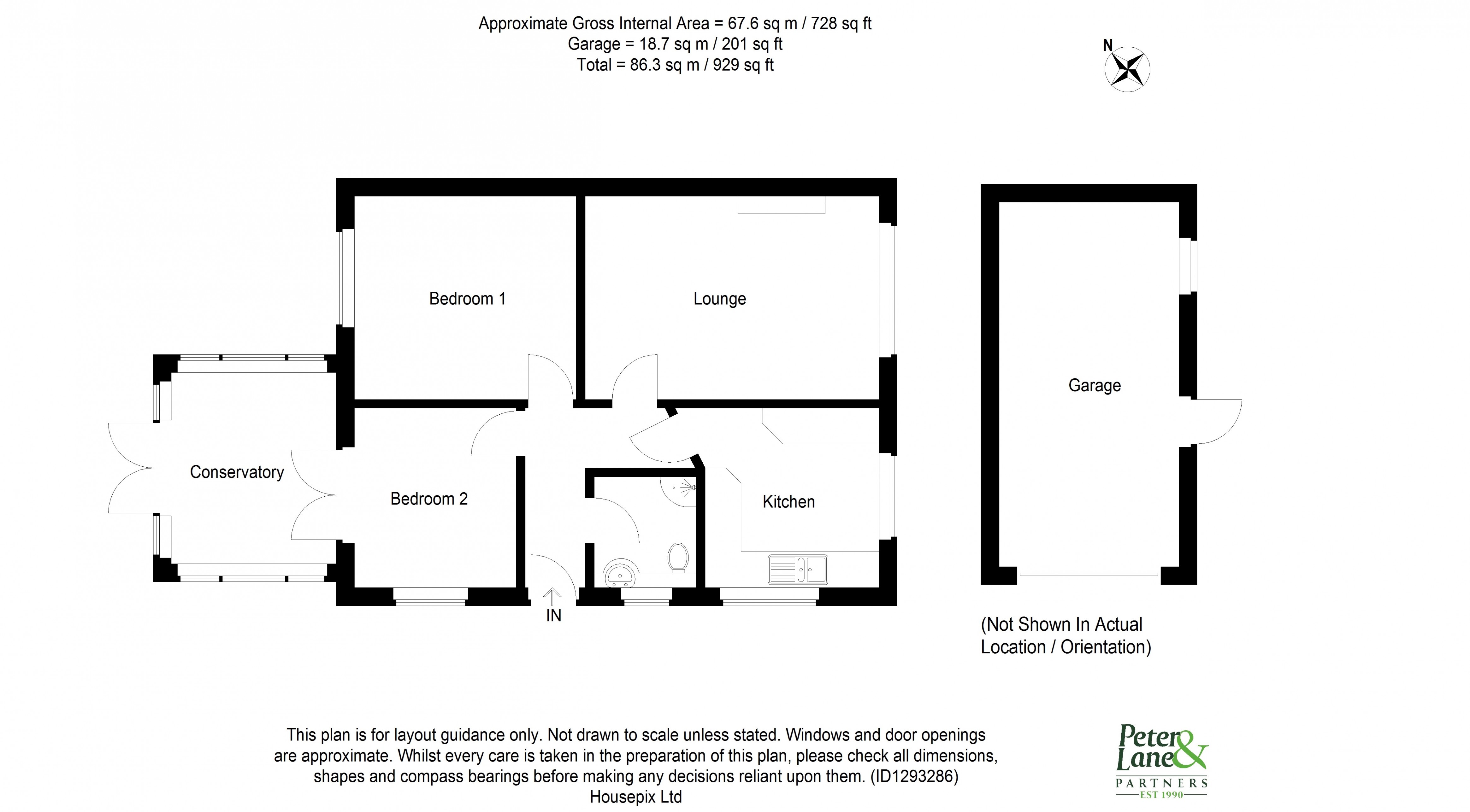 Floorplan for Sawtry, Huntingdon