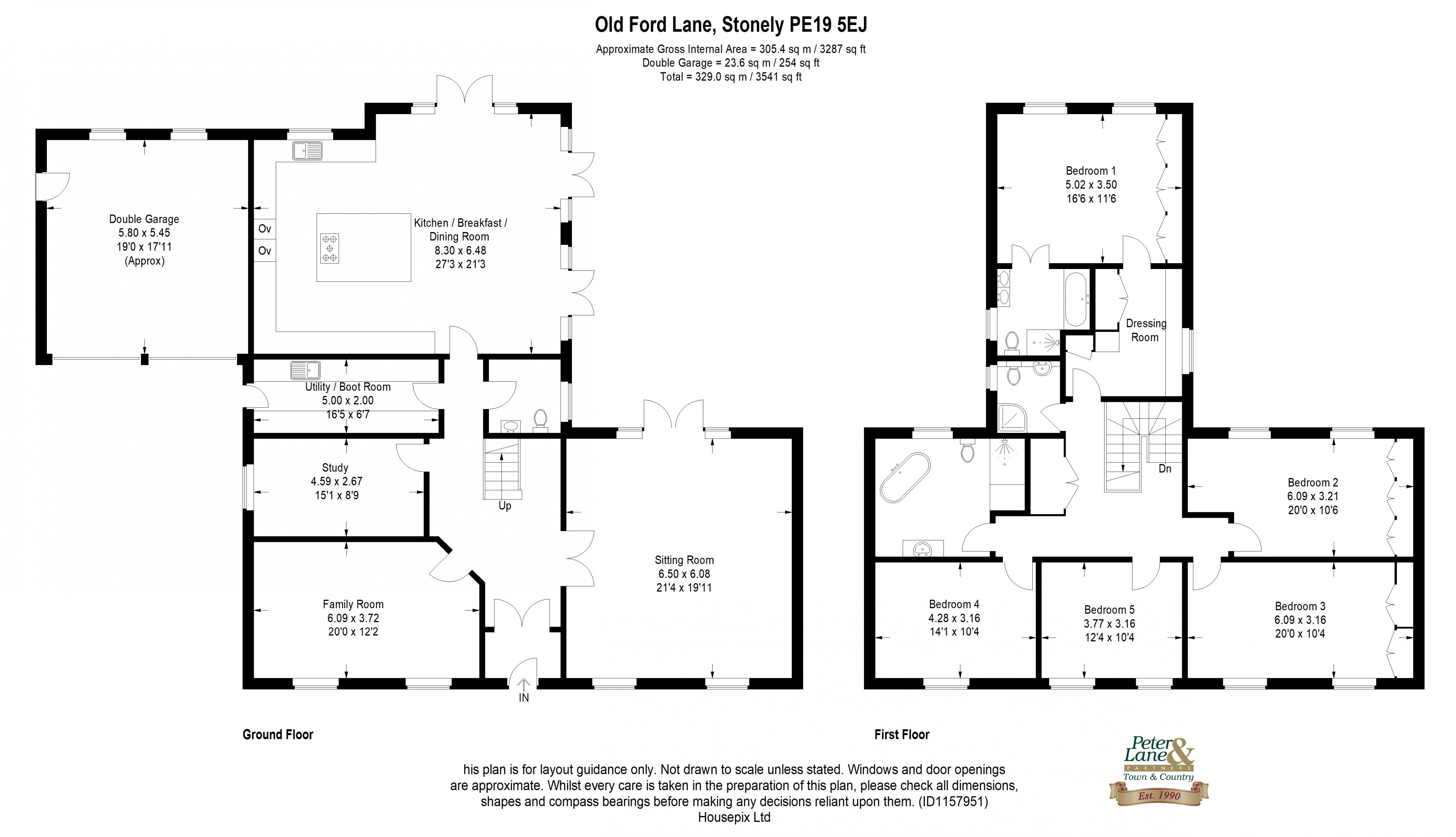 Floorplan for Stonely, St Neots, Cambridgeshire