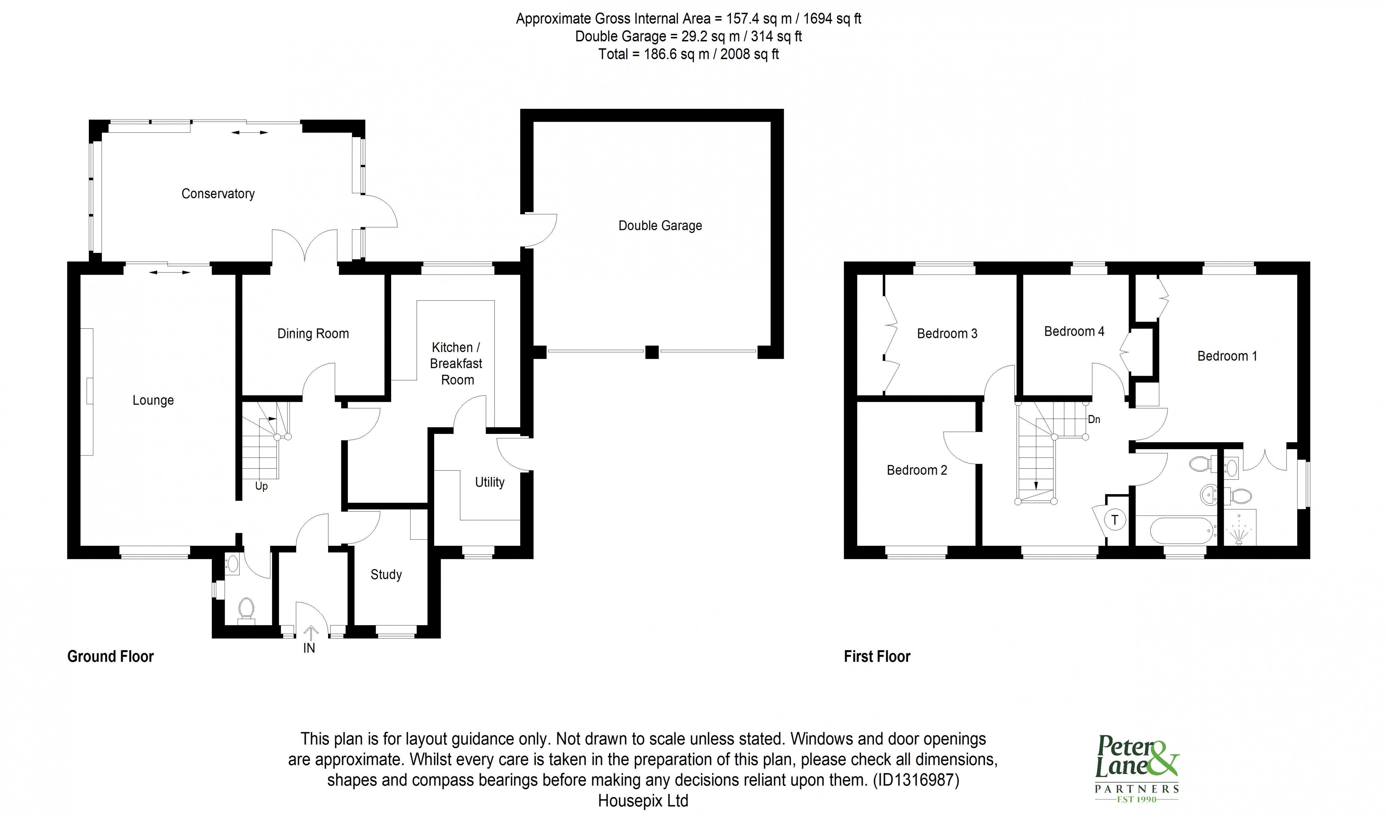 Floorplan for Hilton, Huntingdon