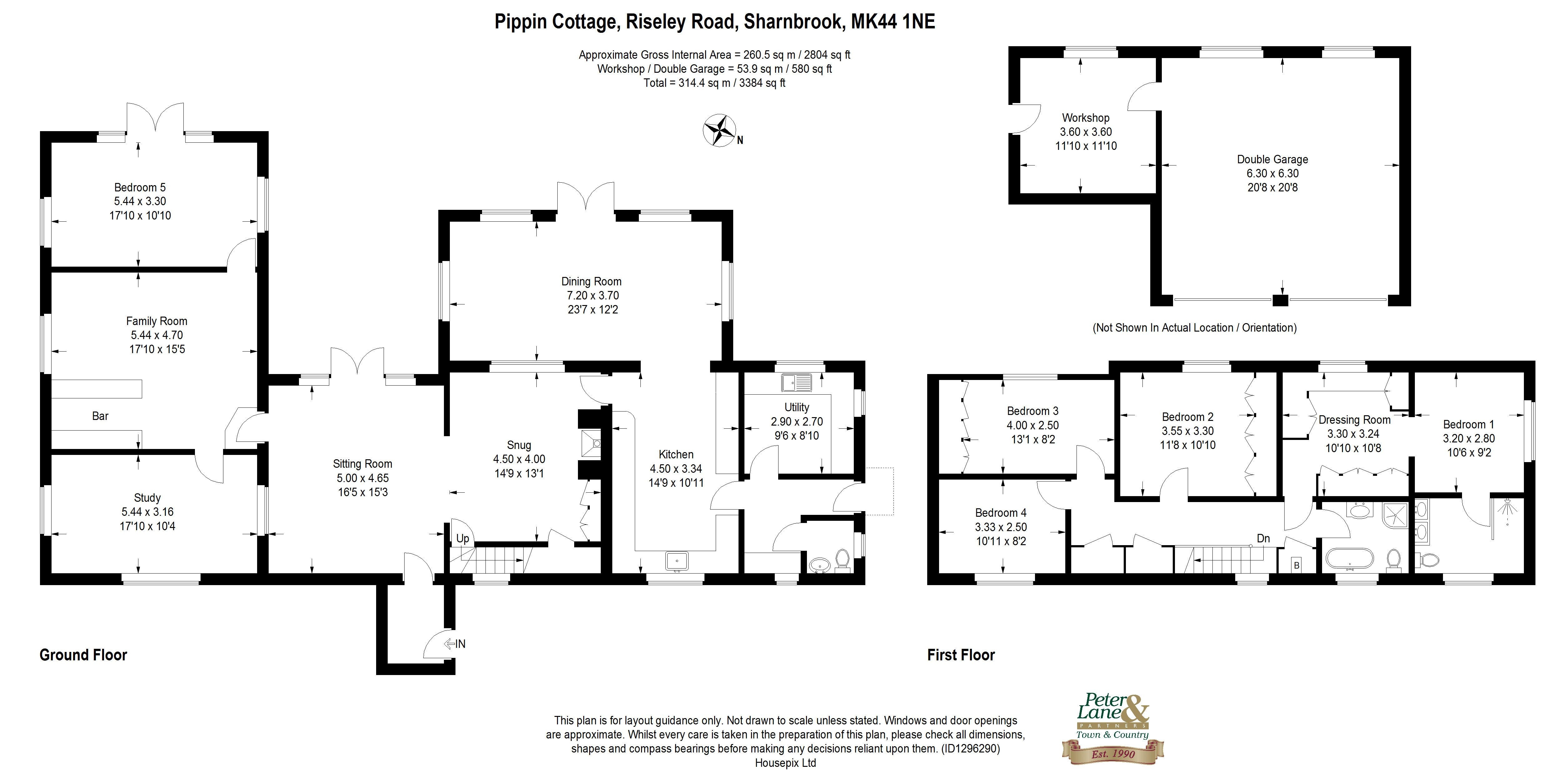 Floorplan for Riseley Road, Sharnbrook, Bedfordshire