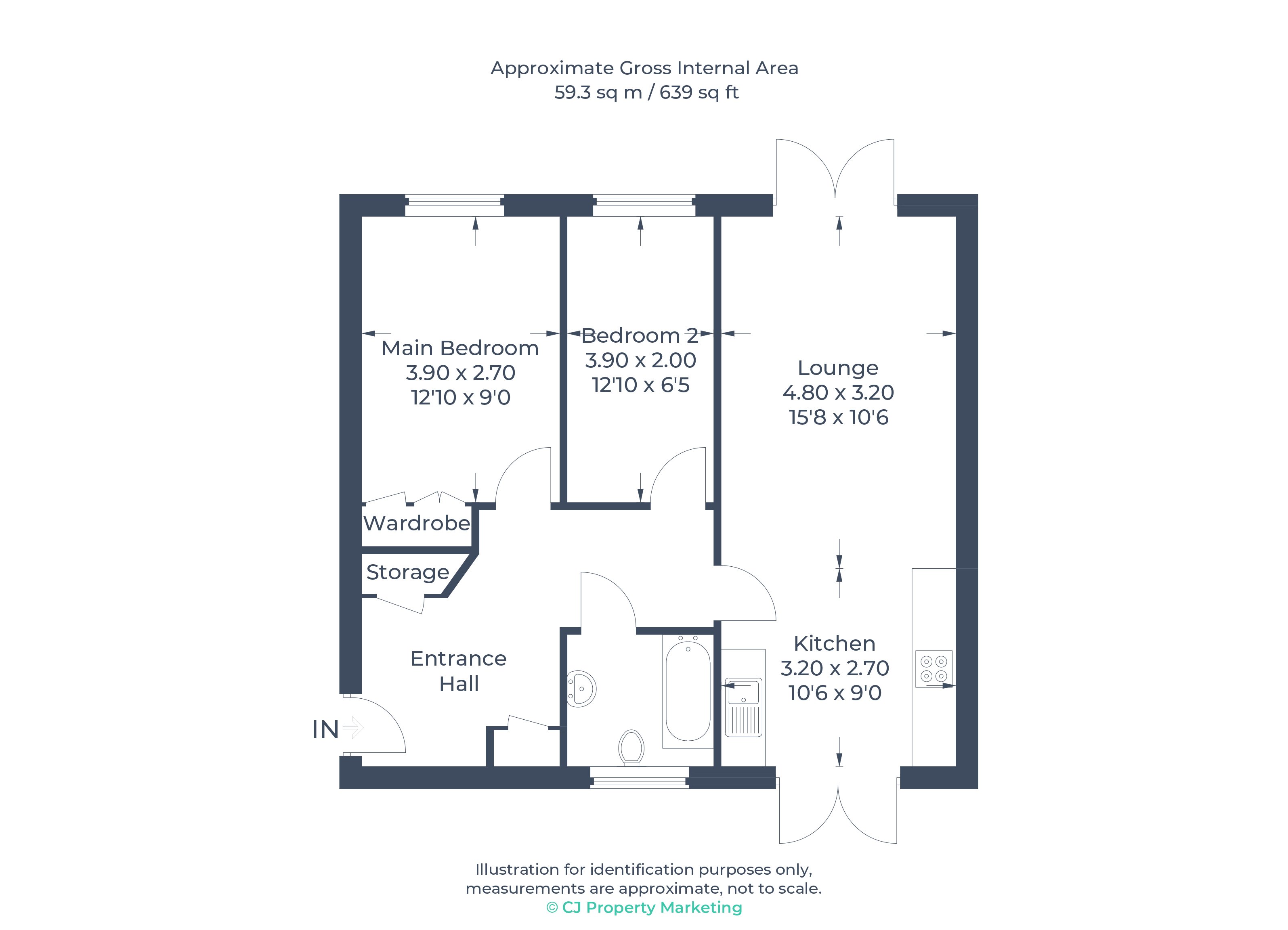 Floorplan for Cambridge Road, St Neots, Cambridgeshire