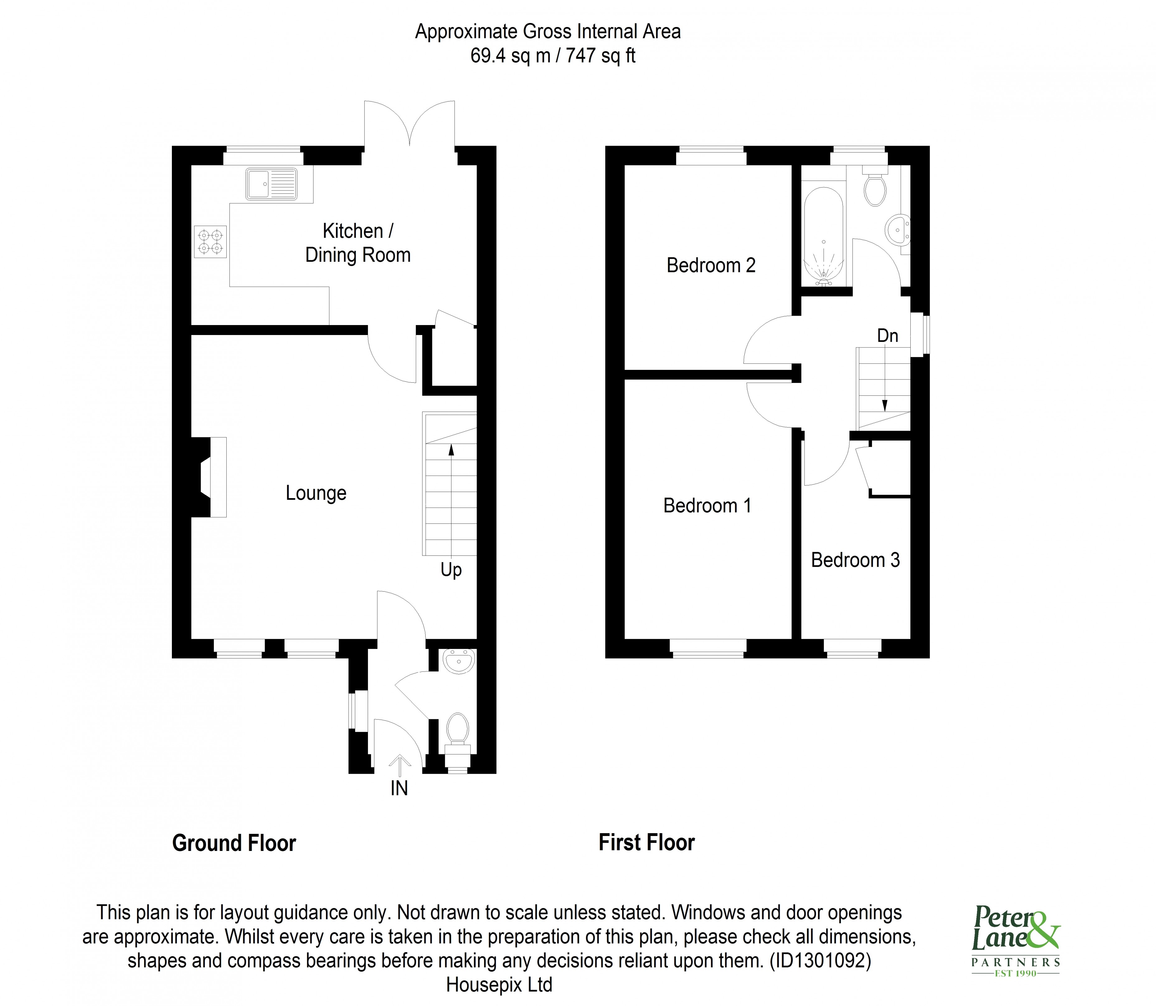 Floorplan for Alder Drive, Huntingdon