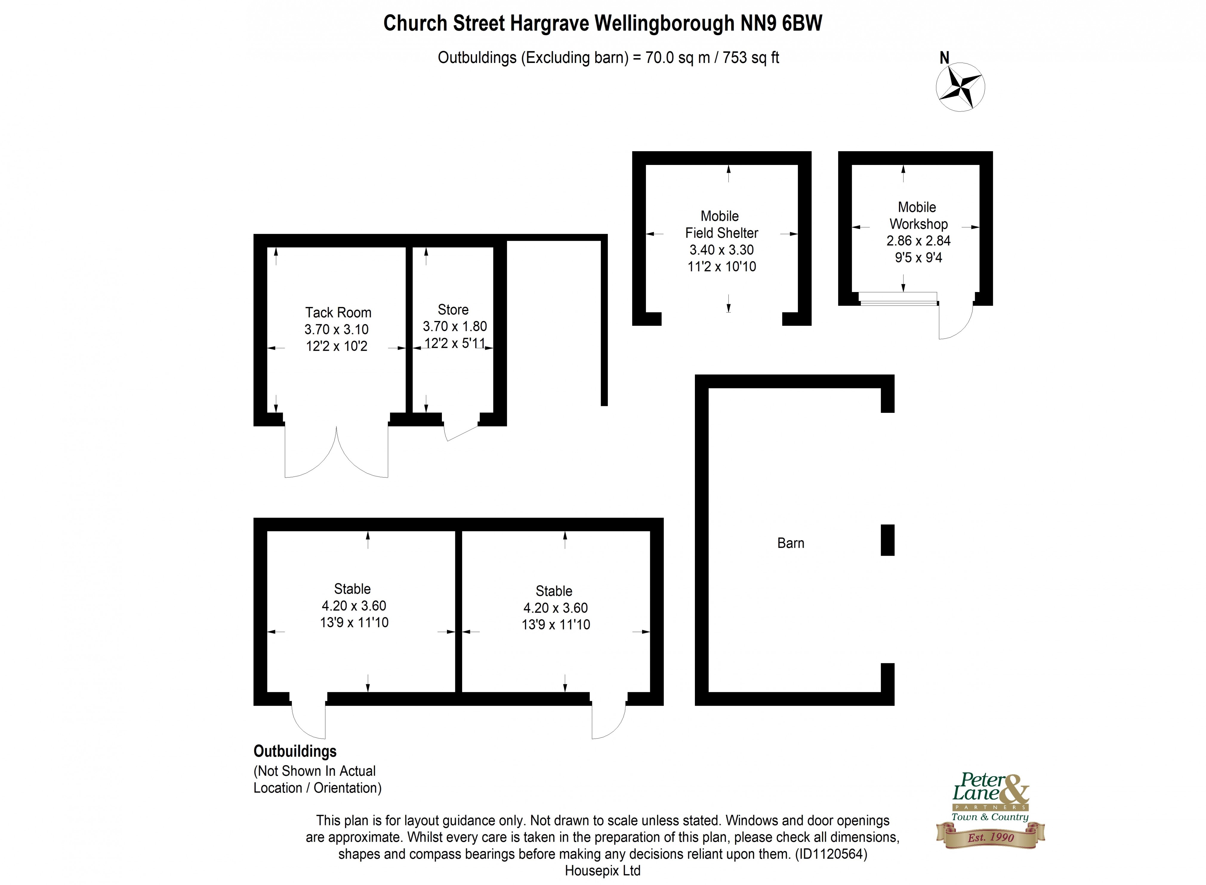 Floorplan for Hargrave, Wellingborough, Northamptonshire