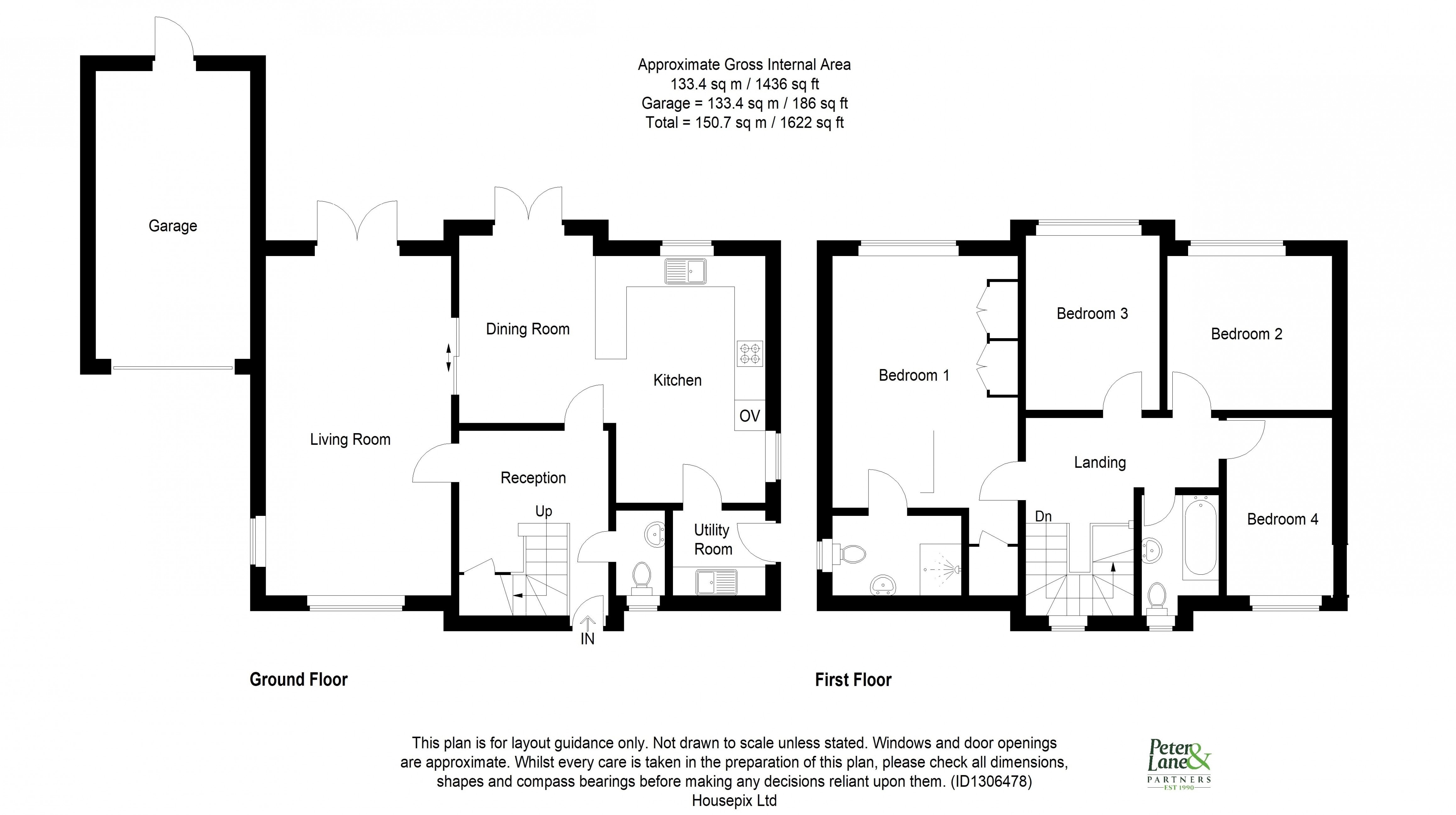 Floorplan for Hartford, Huntingdon