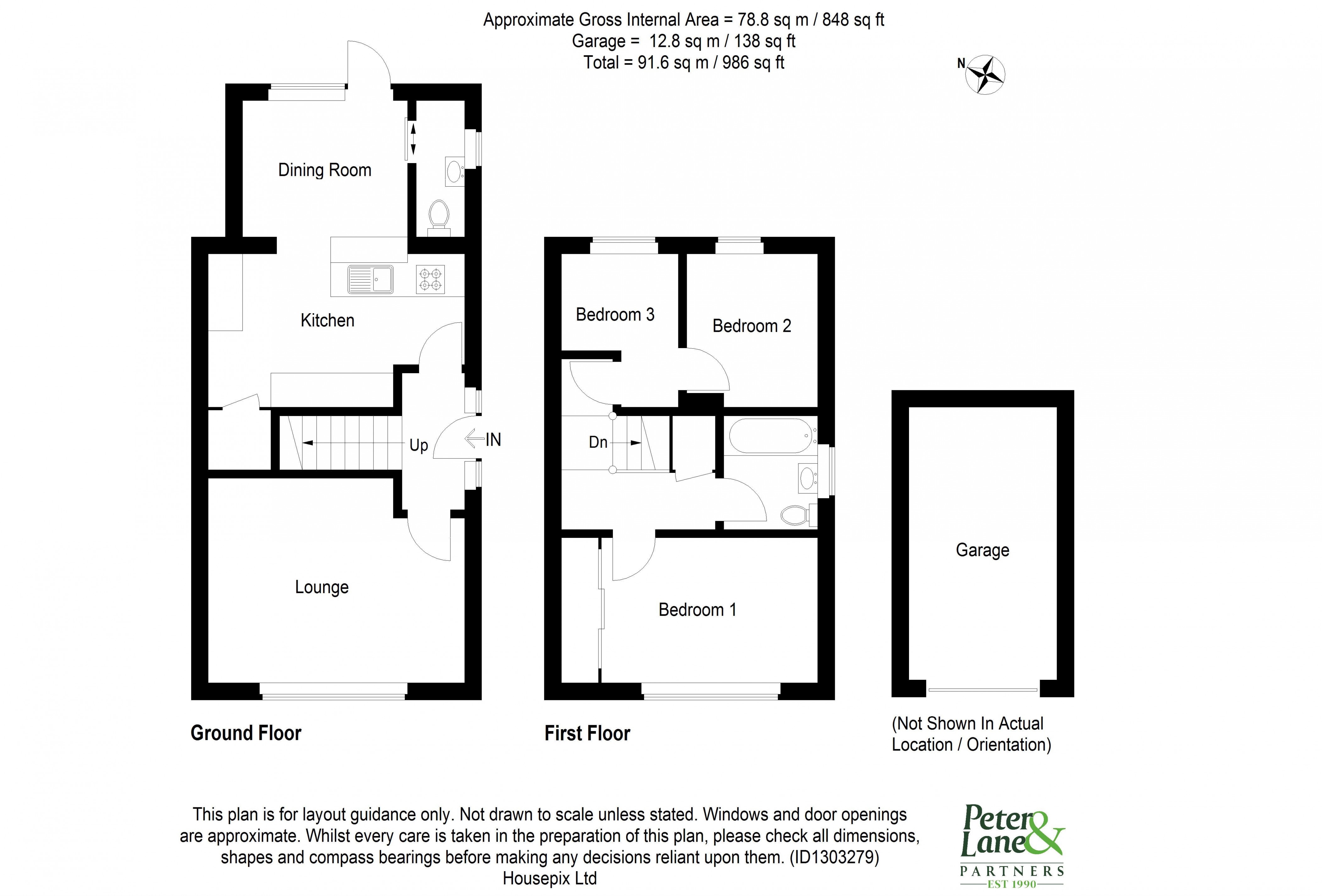 Floorplan for Brampton, Huntingdon