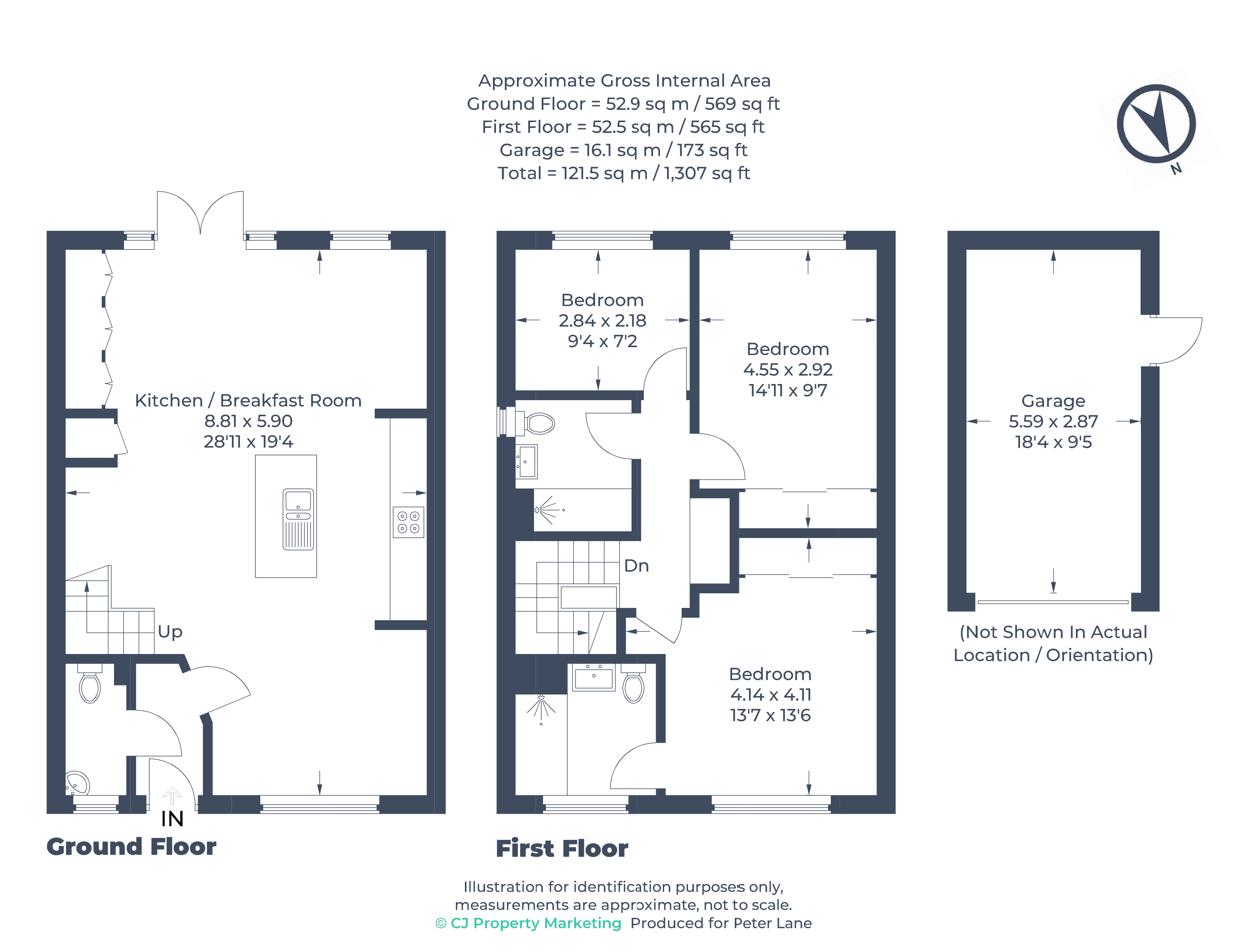 Floorplan for Bawlins, St Neots, Cambridgeshire