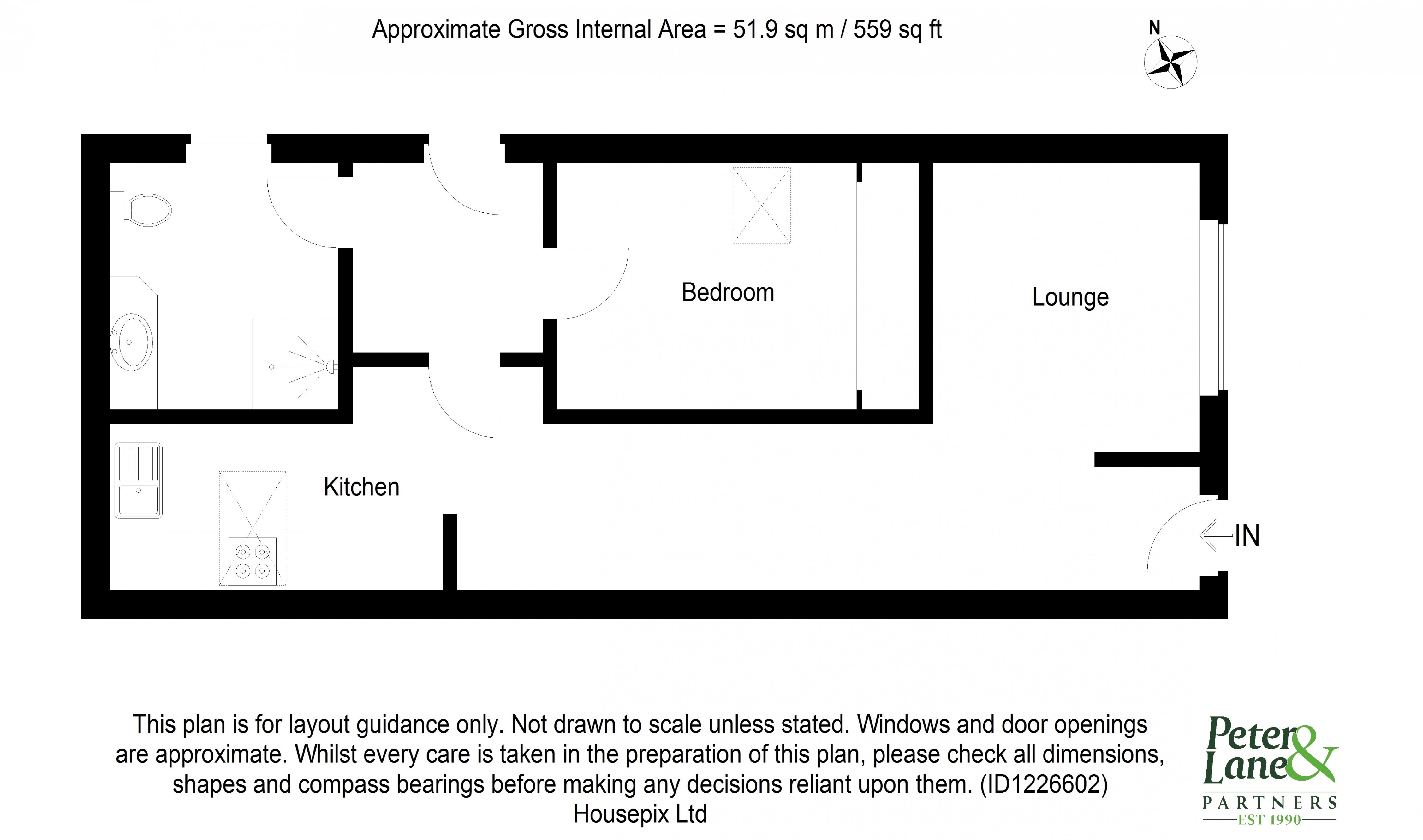 Floorplan for Houghton, Huntingdon