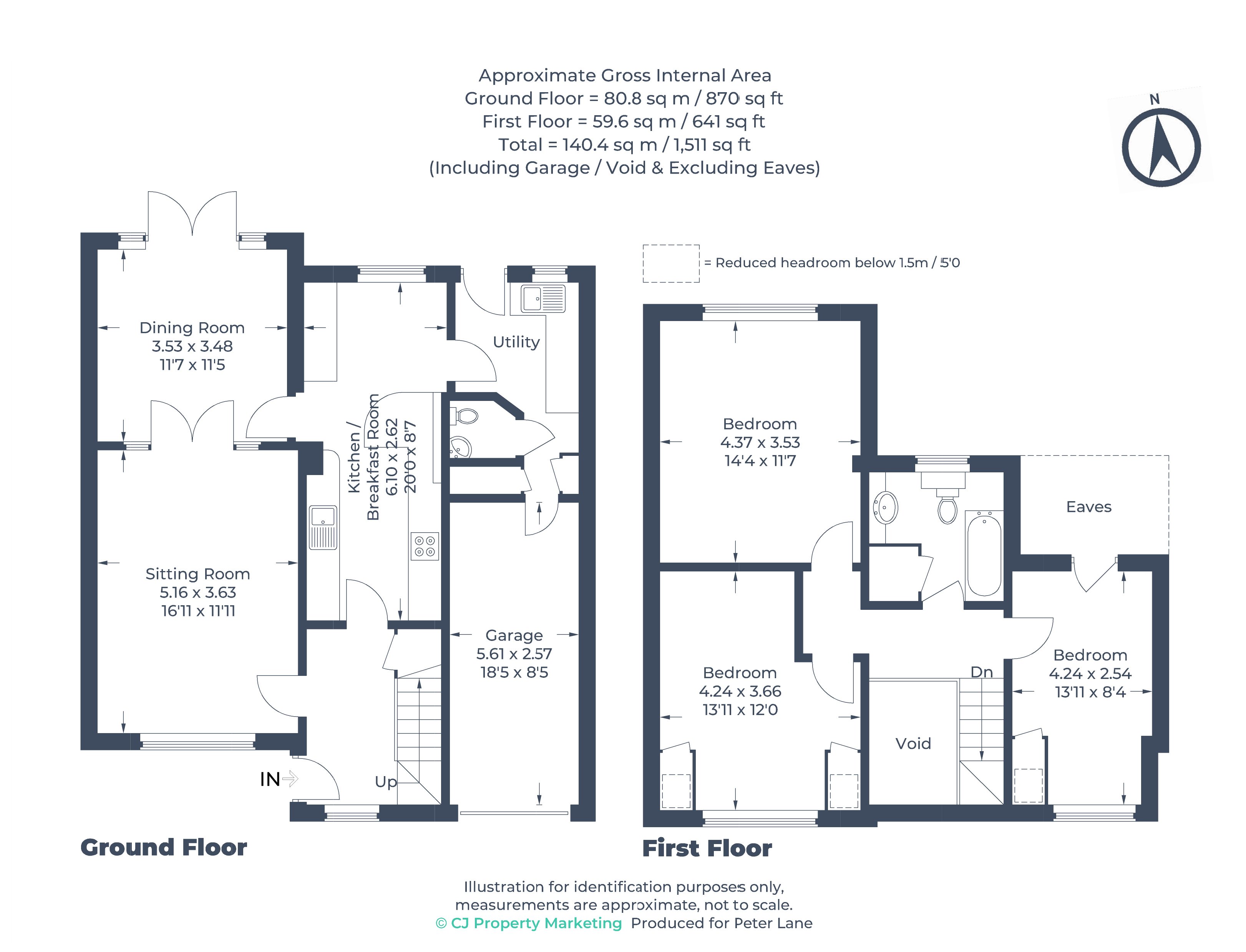 Floorplan for Bluntisham, Huntingdon