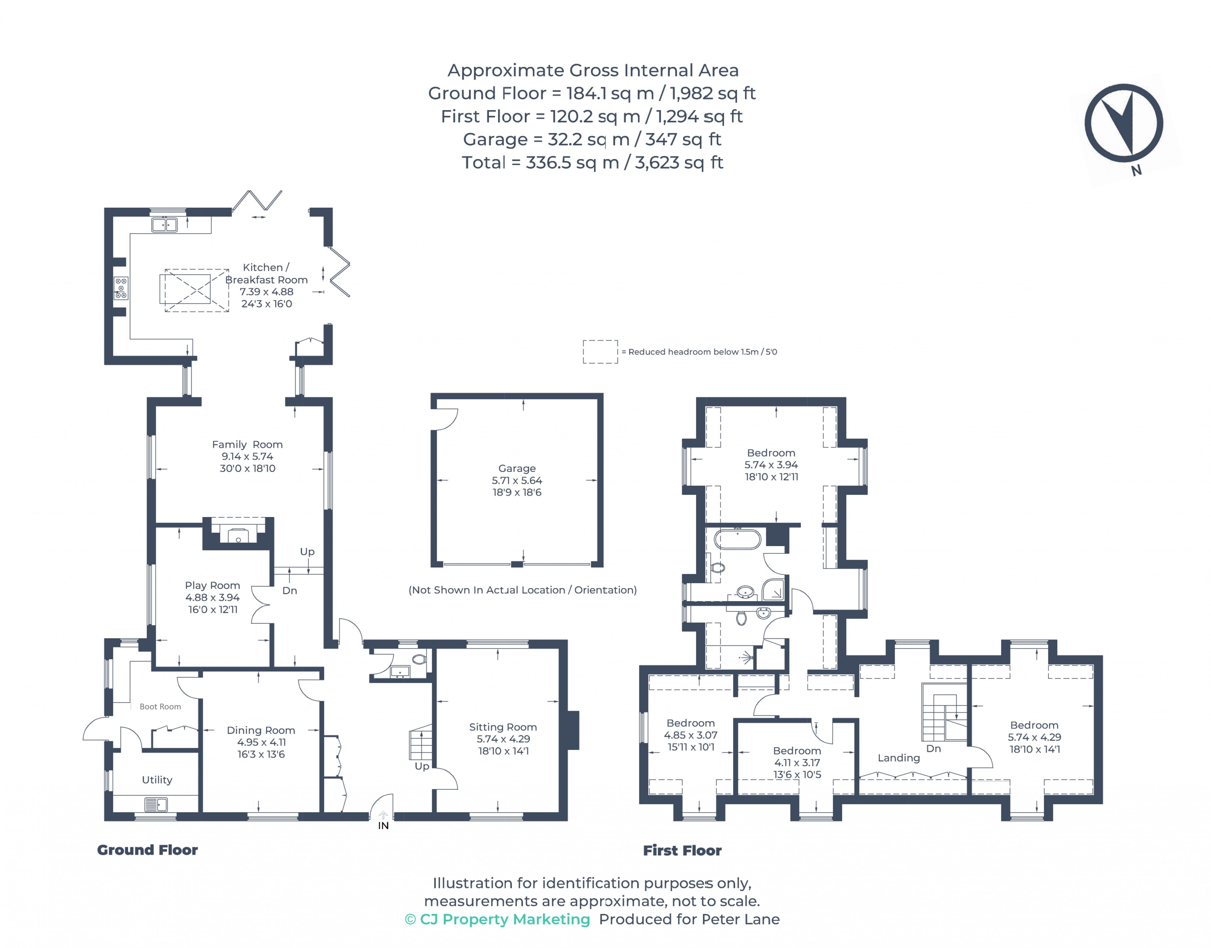 Floorplan for Woodhurst, Huntingdon
