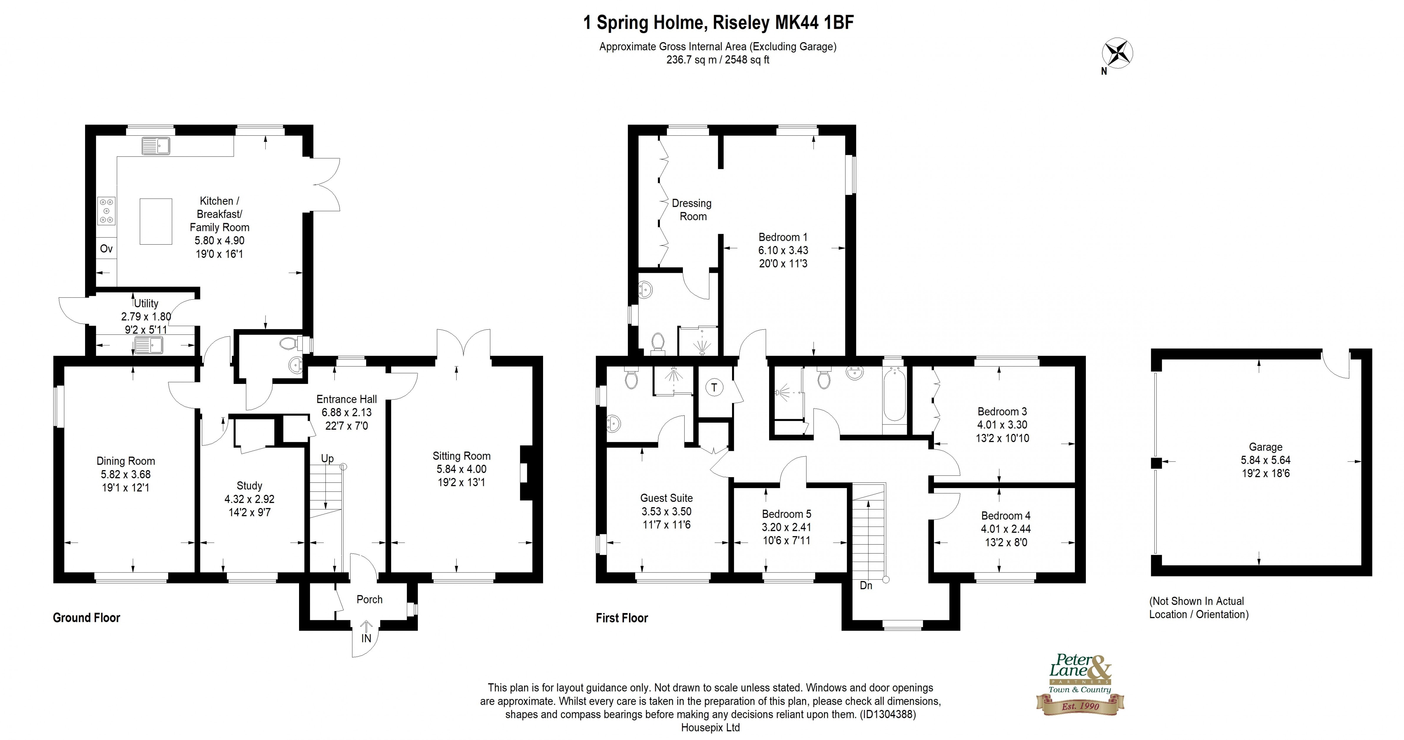 Floorplan for Riseley, Bedford