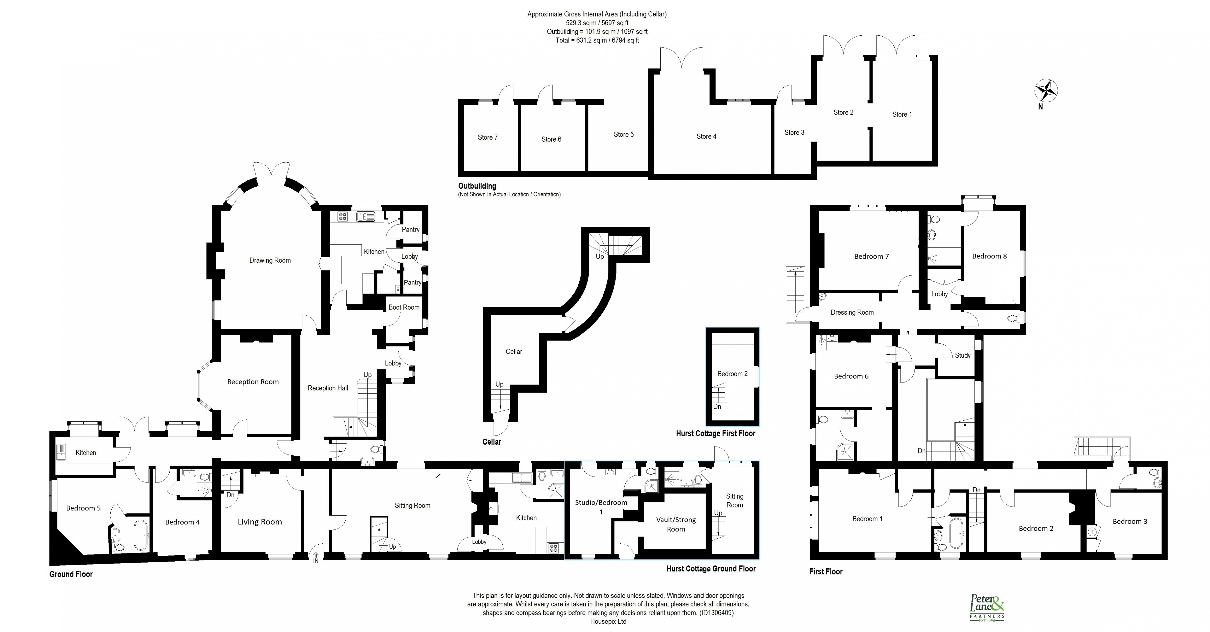 Floorplan for Hartford, Huntingdon