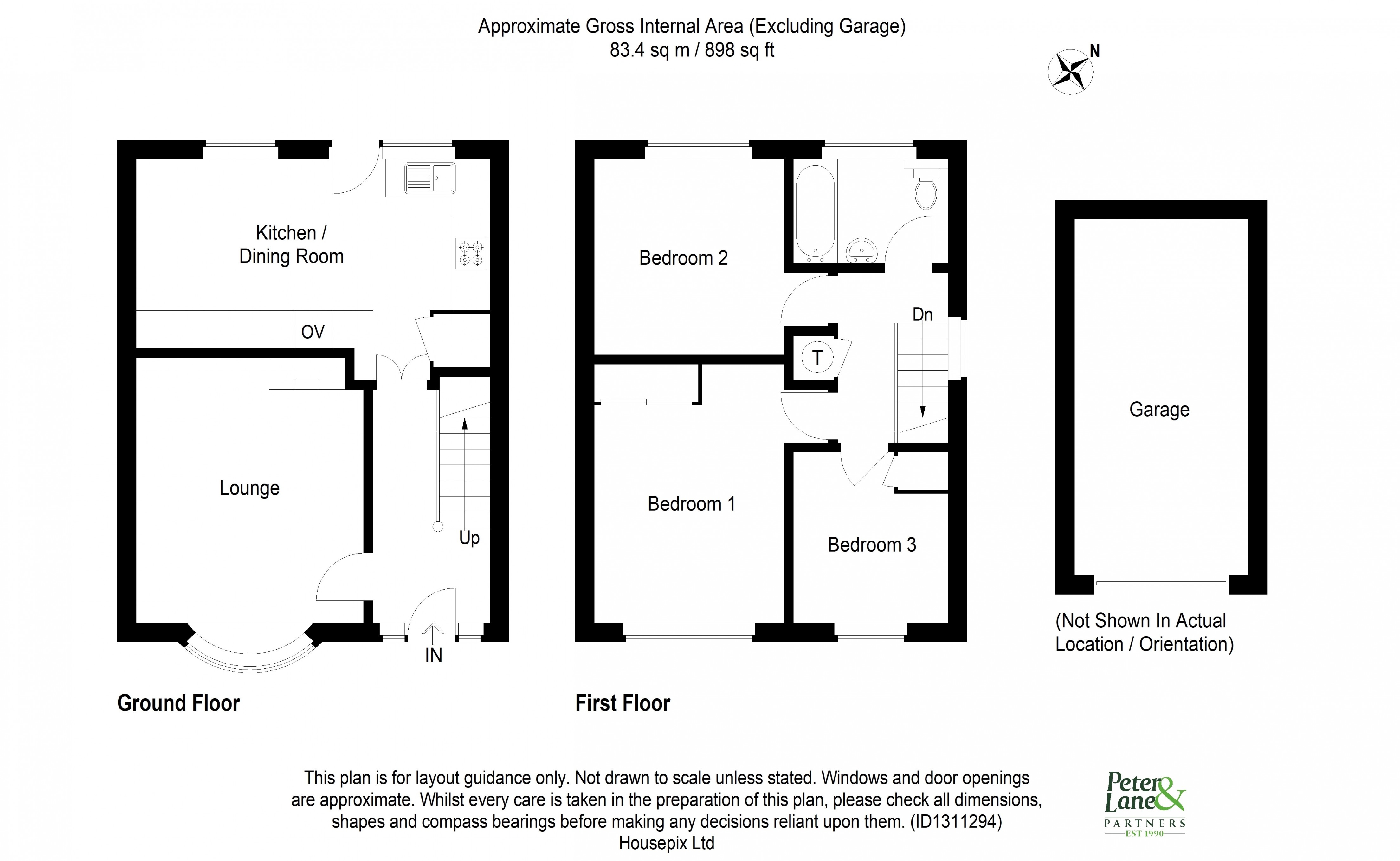 Floorplan for Brampton, Huntingdon