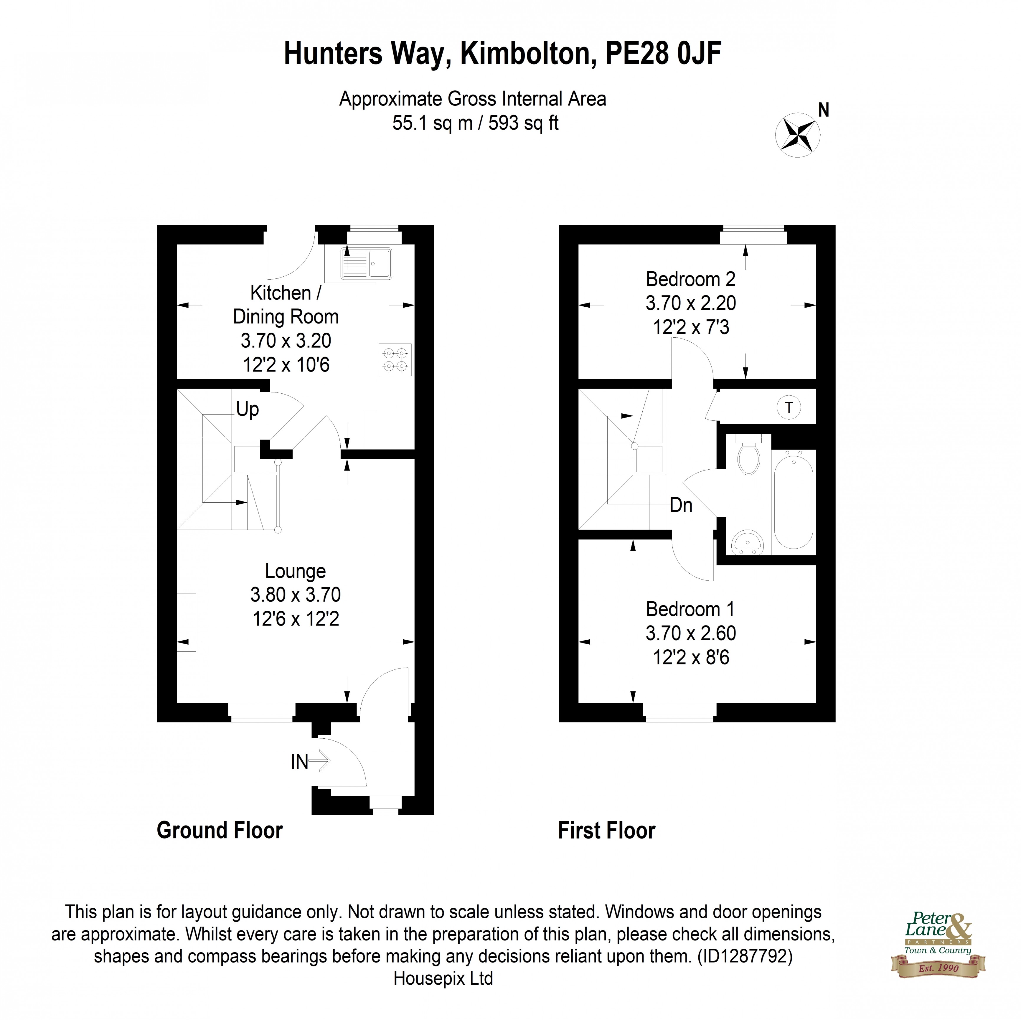 Floorplan for Kimbolton, Huntingdon, Cambridgeshire