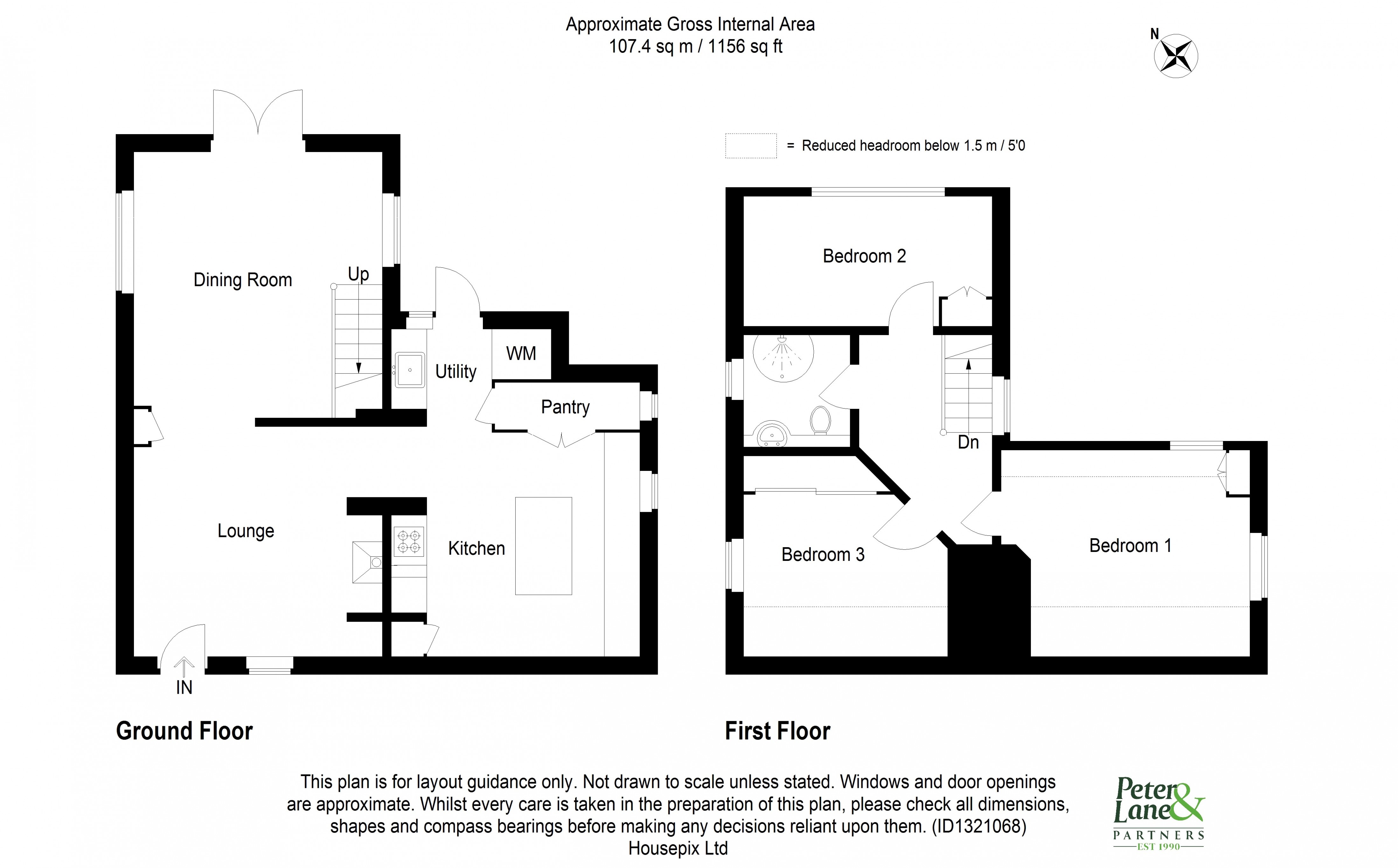 Floorplan for Wennington, Huntingdon