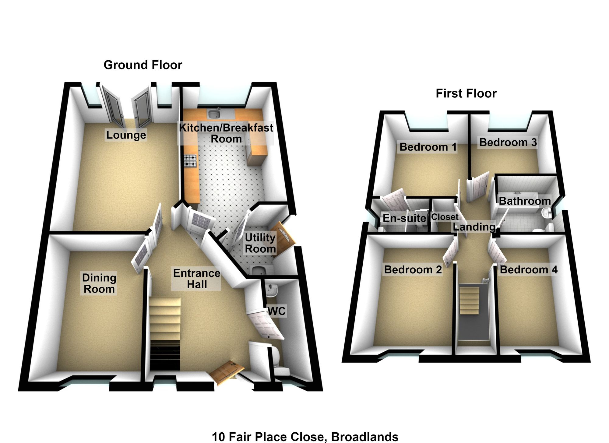 Floorplan for Fairplace Close, Bridgend, CF31