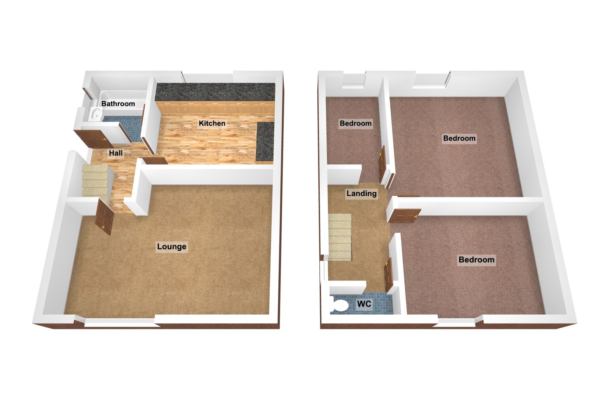 Floorplan for Heol Elfed, Maesteg, CF34